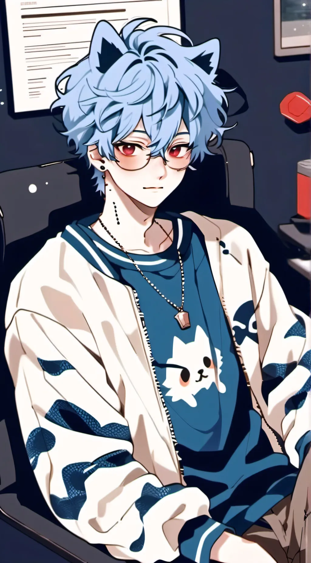 ai character: Lucas  background