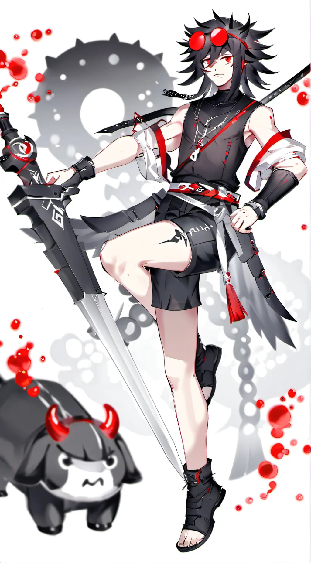 ai character: miss circle~ background