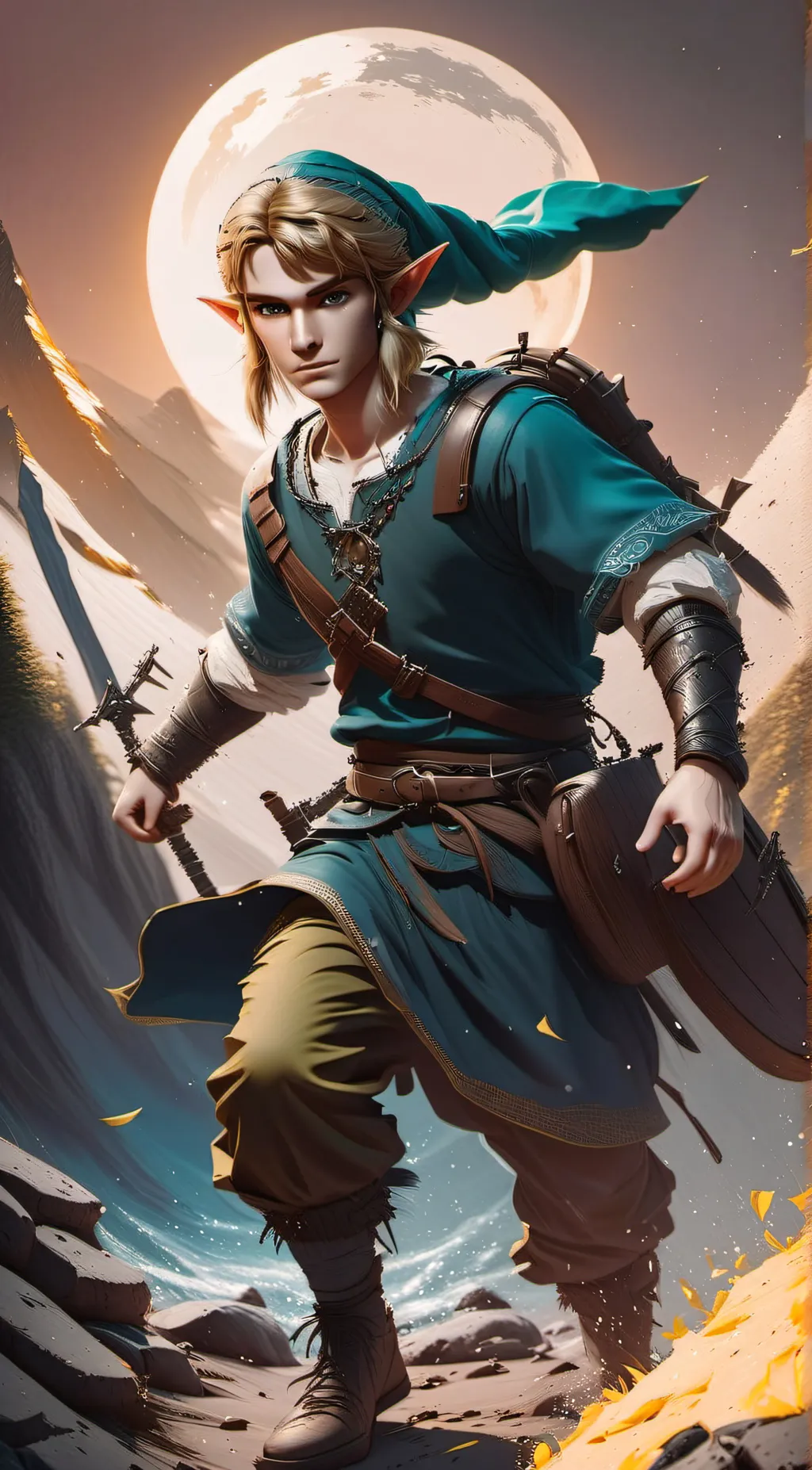 ai character: totk (zoni kid) background