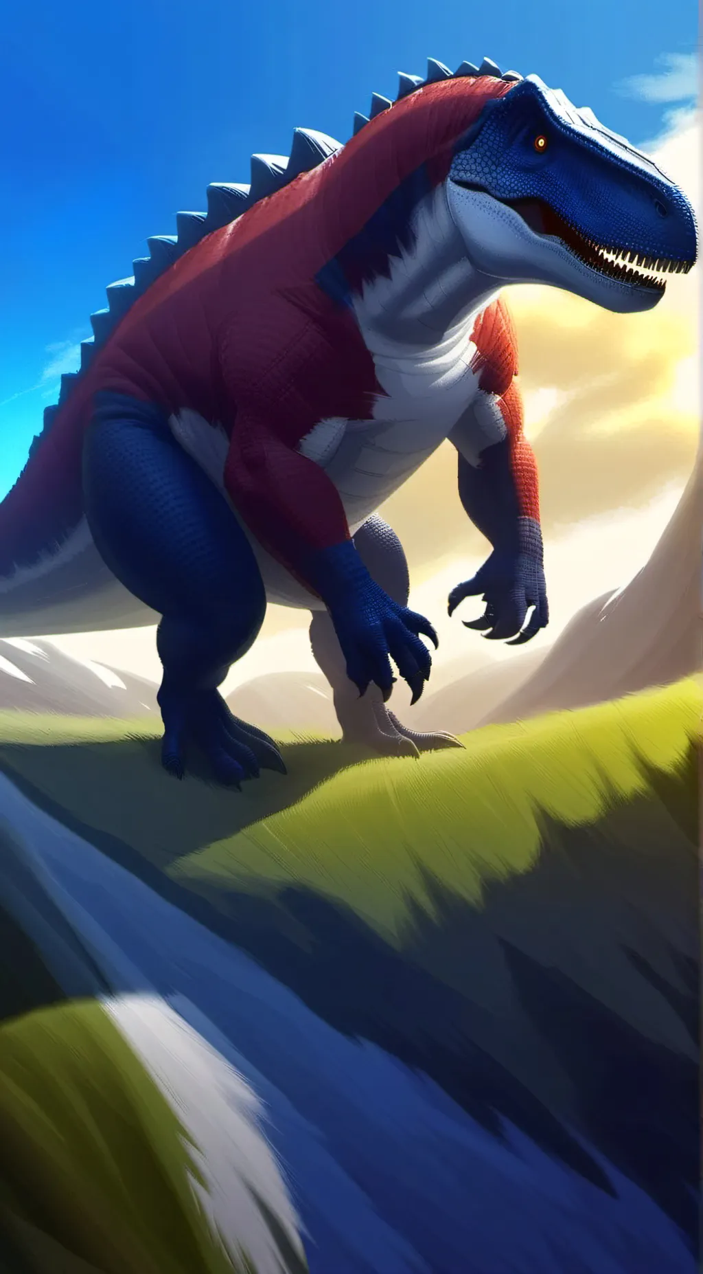 ai character: Carcharodontosaur background