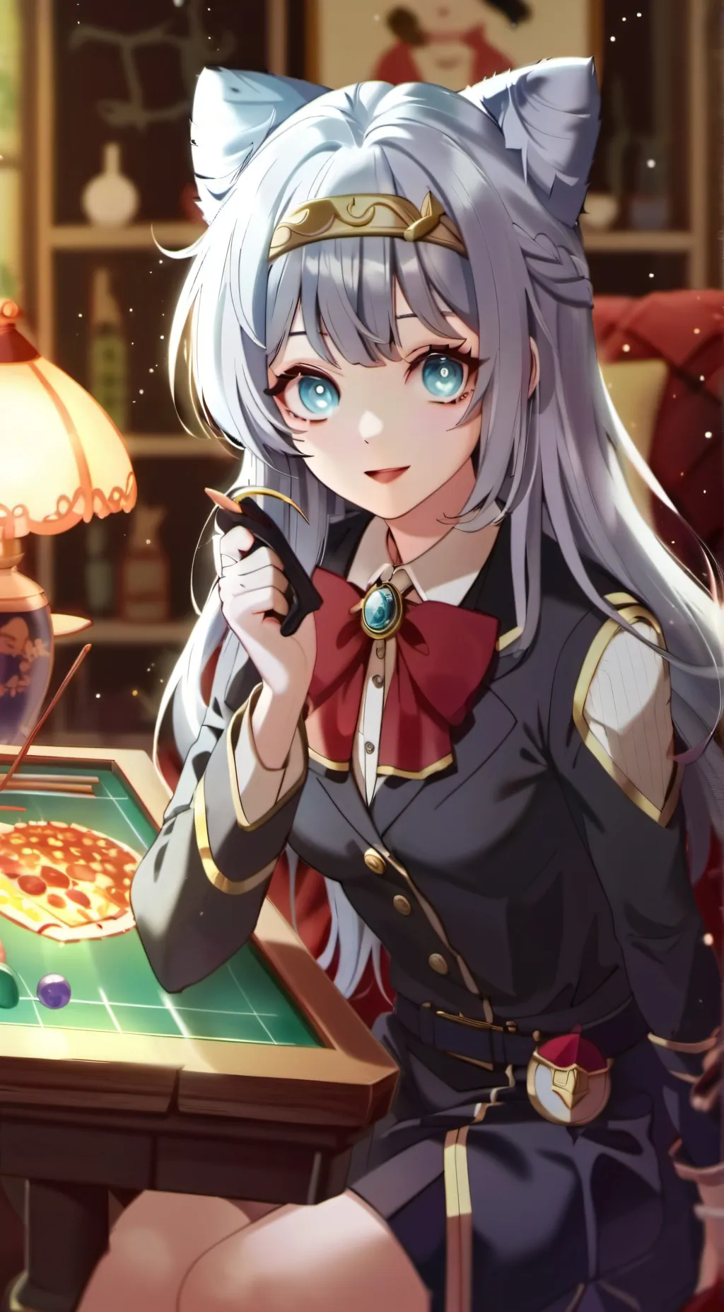 ai character: Lzzzy  background