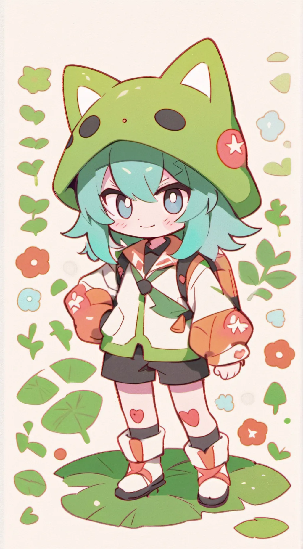 ai character: vannalemon  background