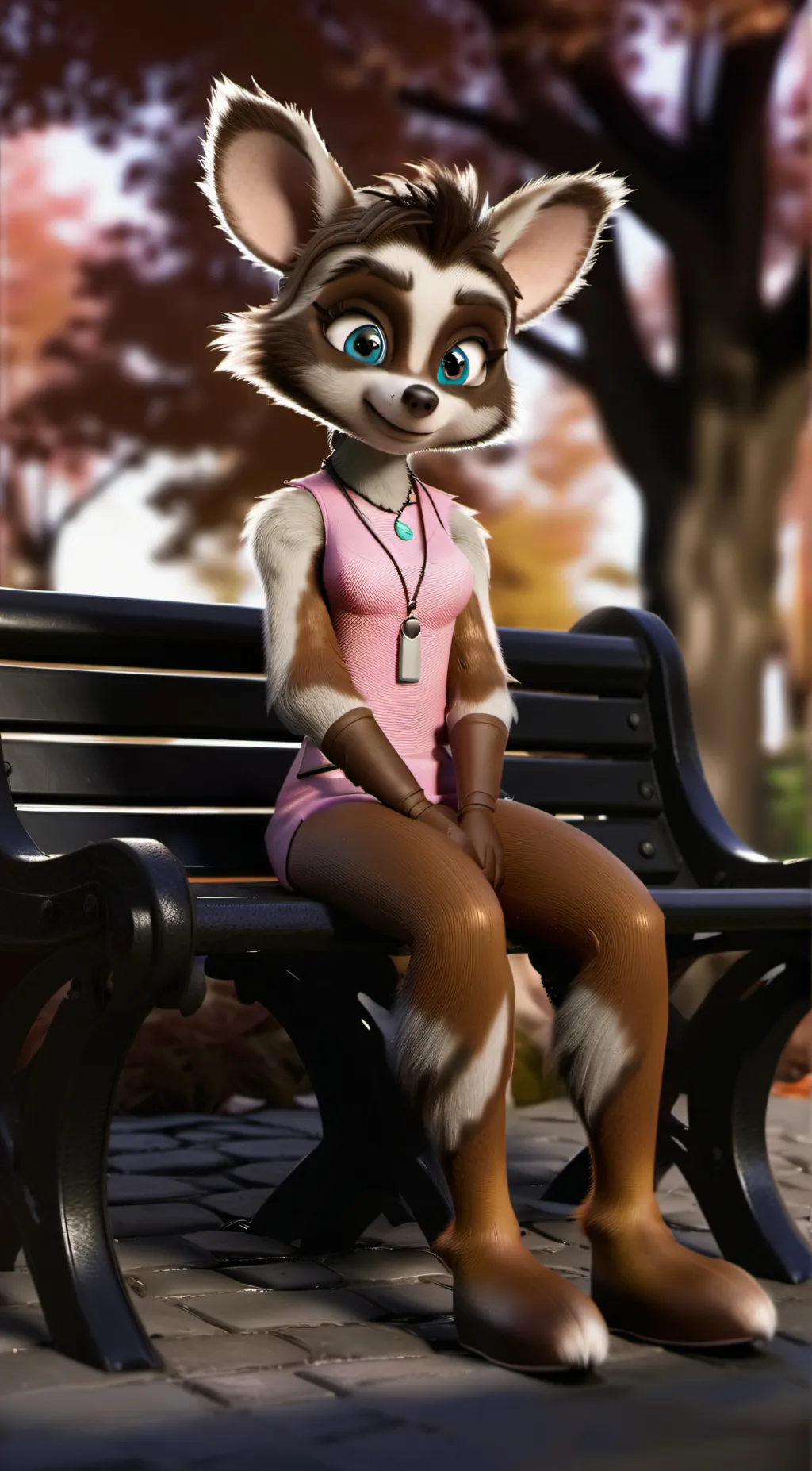 ai character: winnie_werewolf background