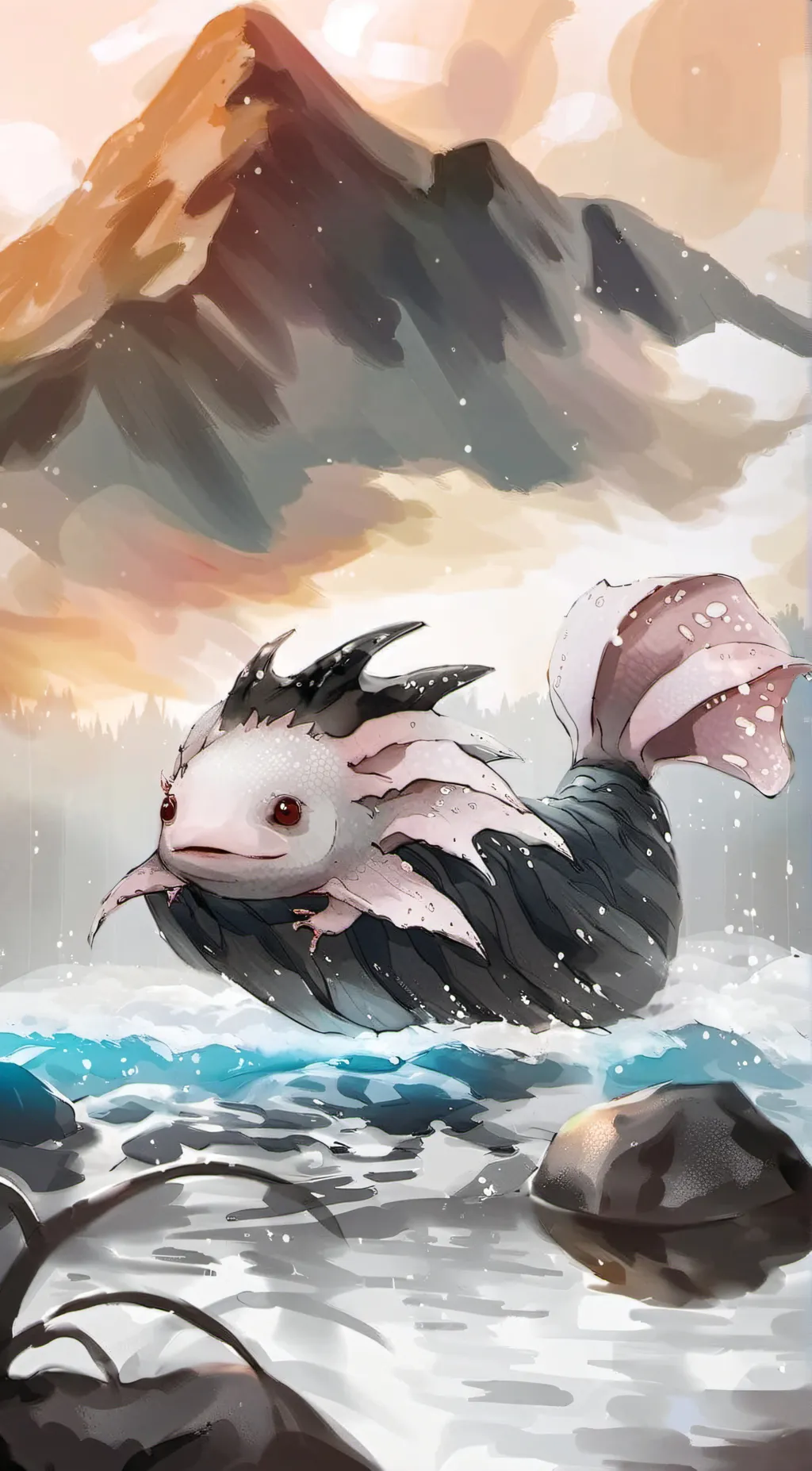 ai character: kinitoPET background