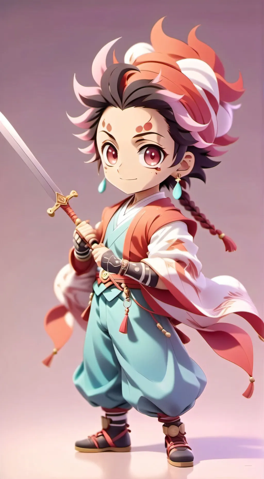 ai character: tanjiro background