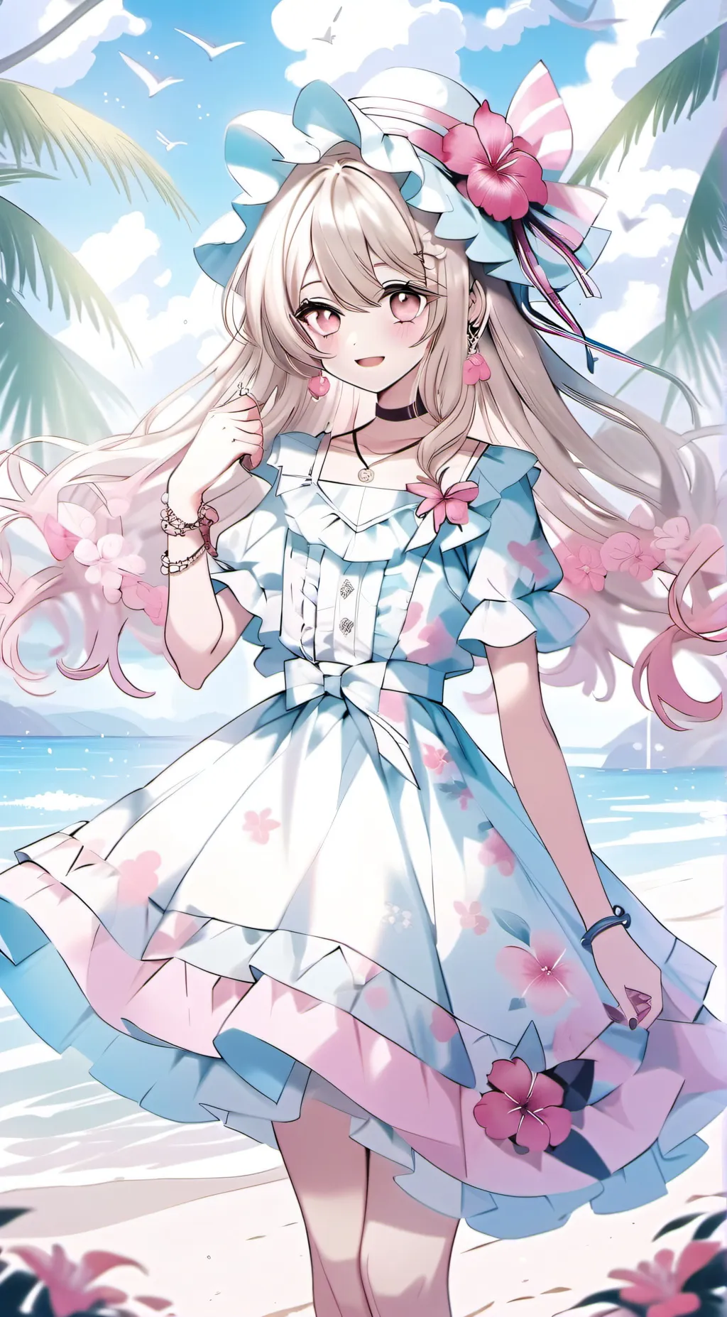 ai character: winter background