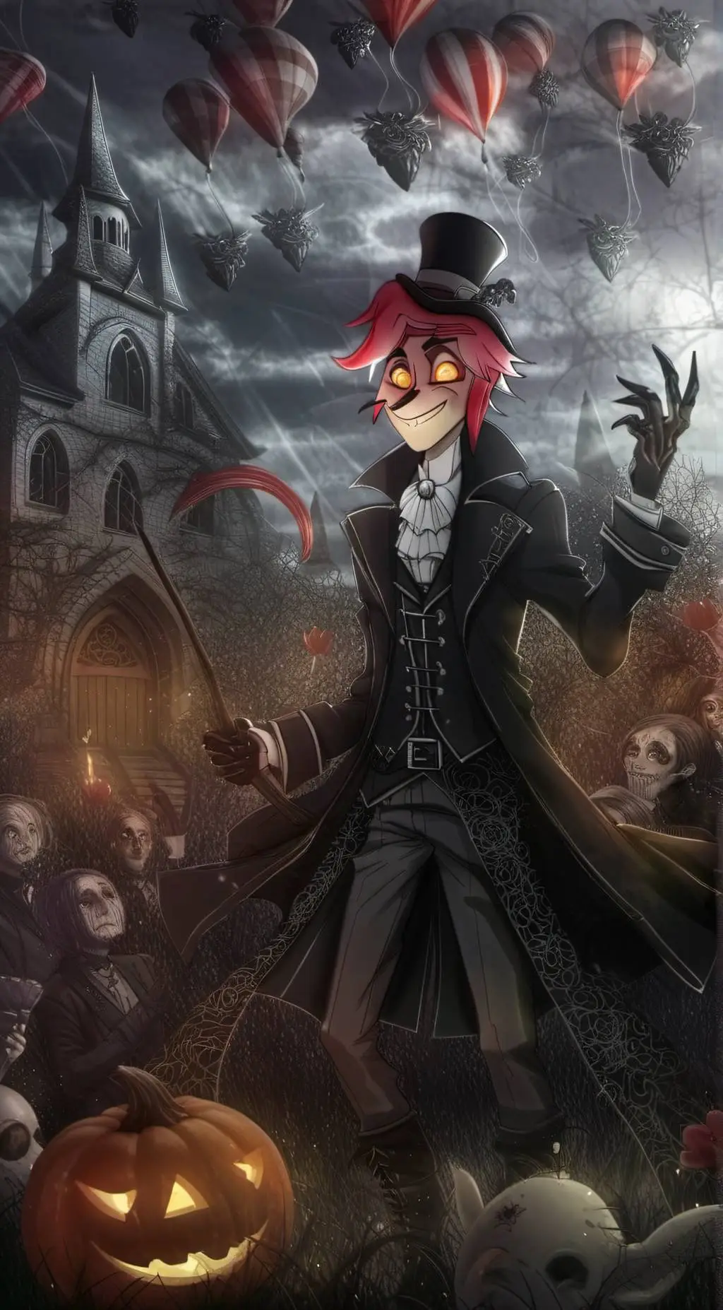 ai character: Alastor (remake) background