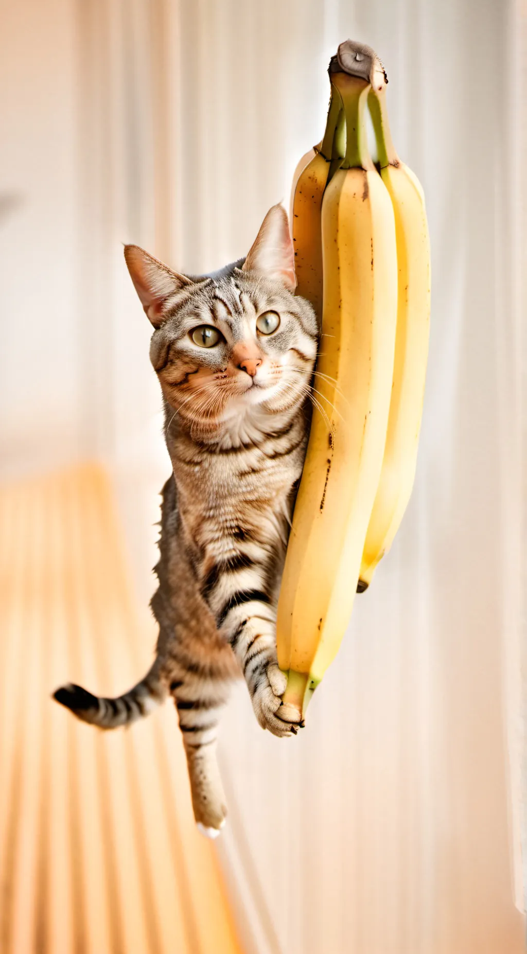 ai character: Banana cat background