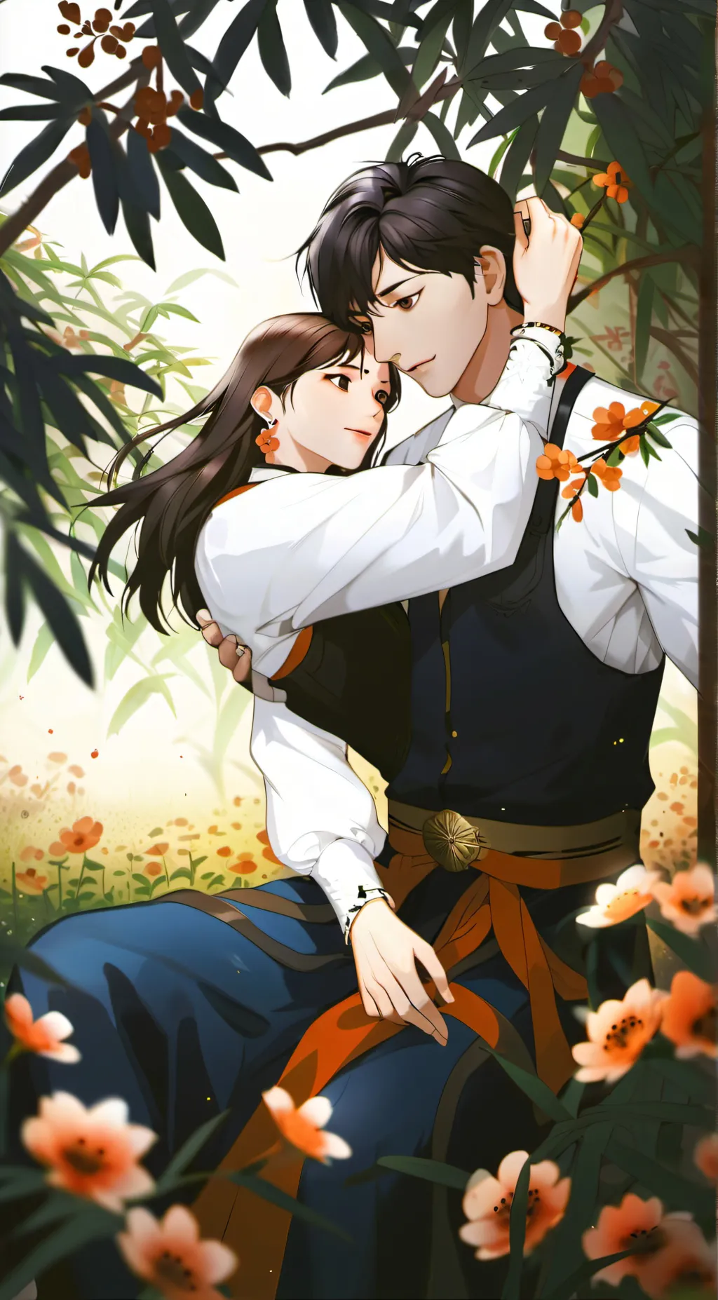 ai character: Iven & Emily  background