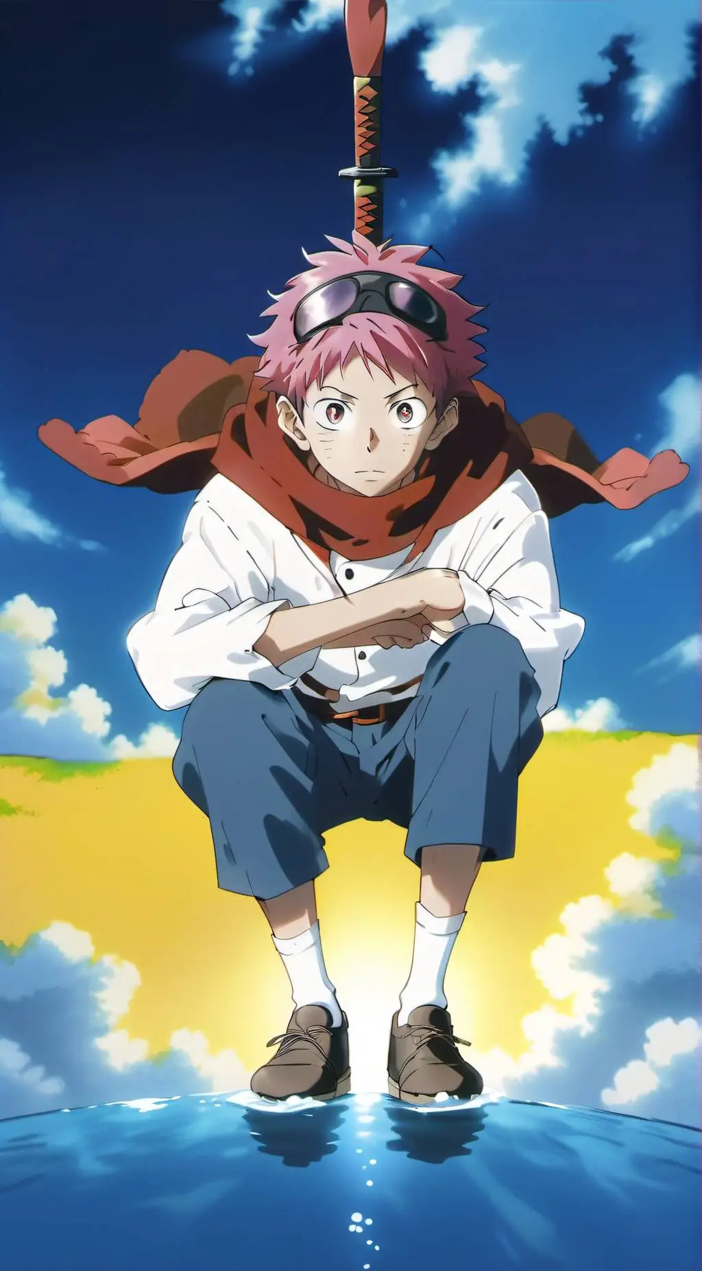 ai character: Yuji itadori background