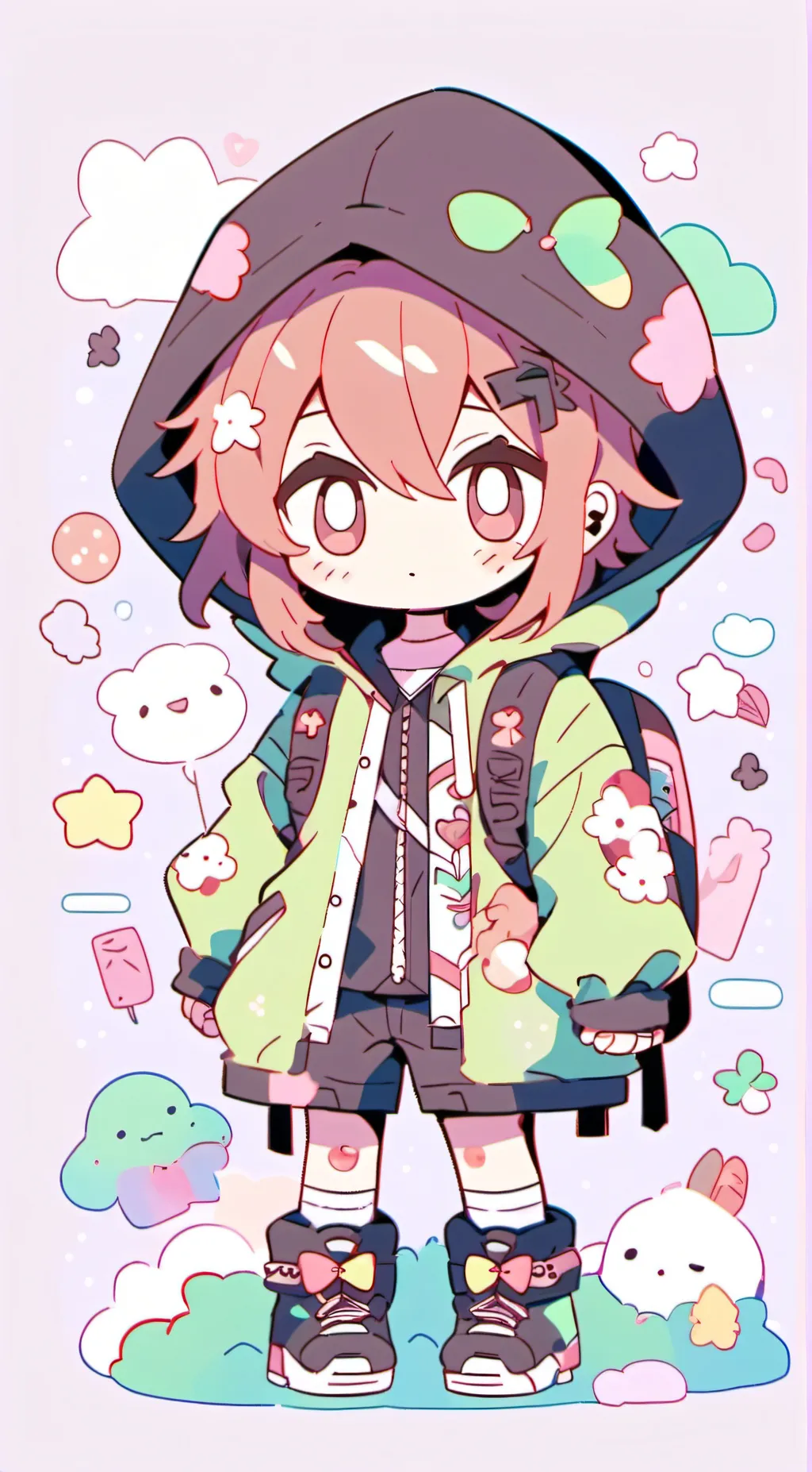 ai character: A school shooting  background