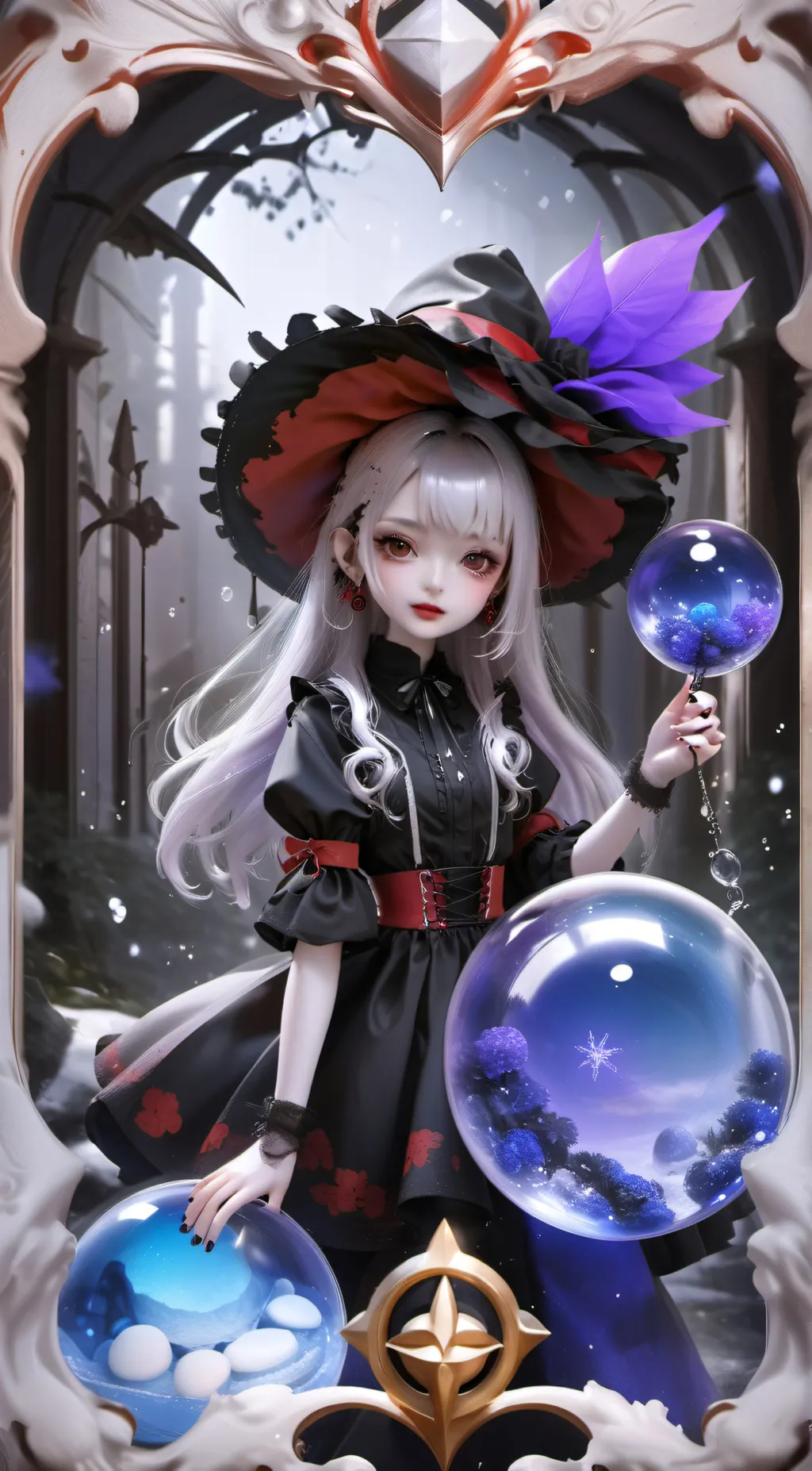 ai character: bad slime girl  background