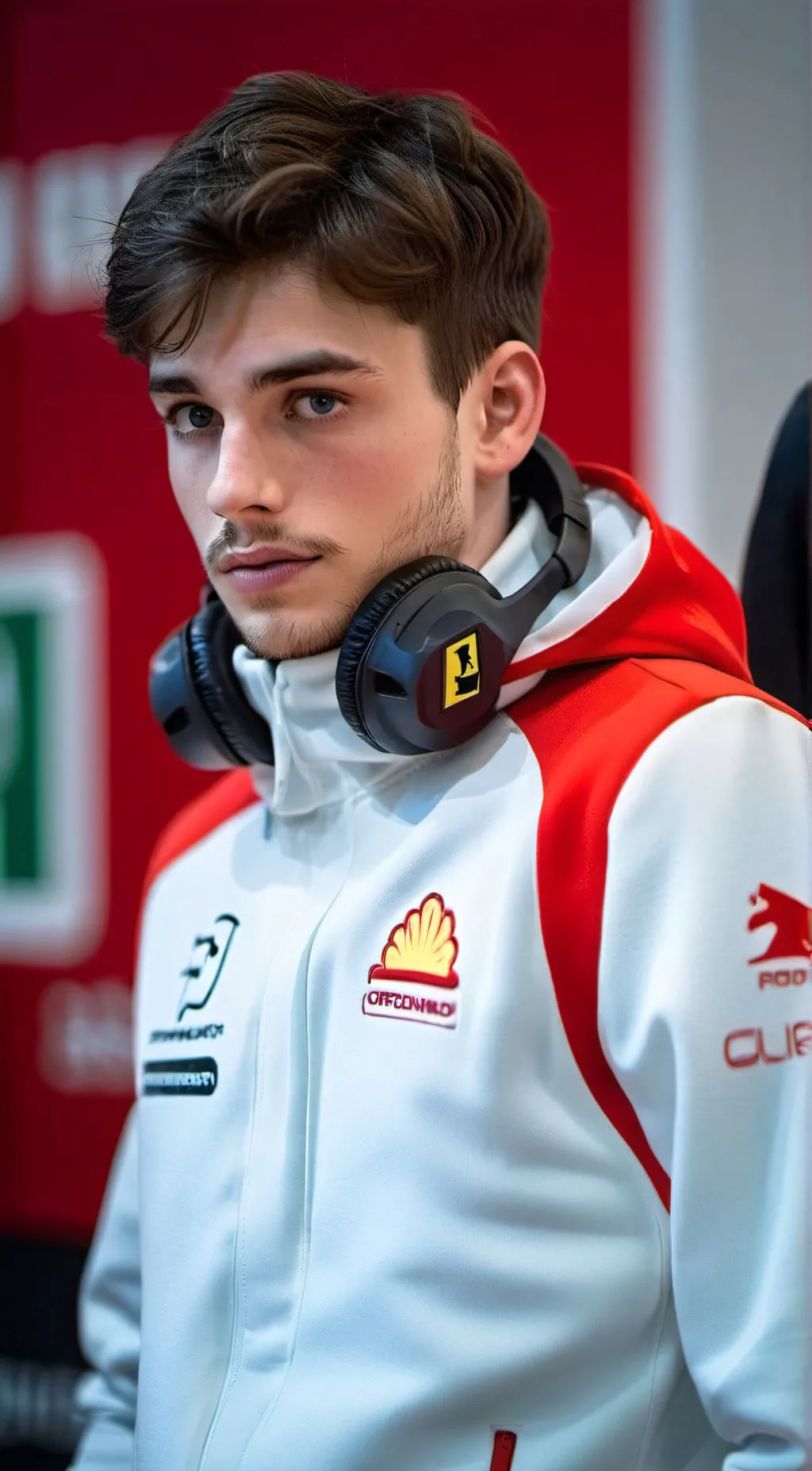 ai character: Charles Leclerc  background