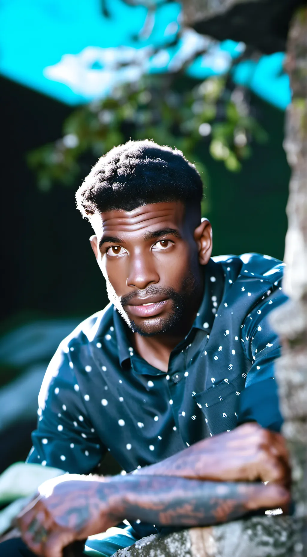 ai character: Damien background