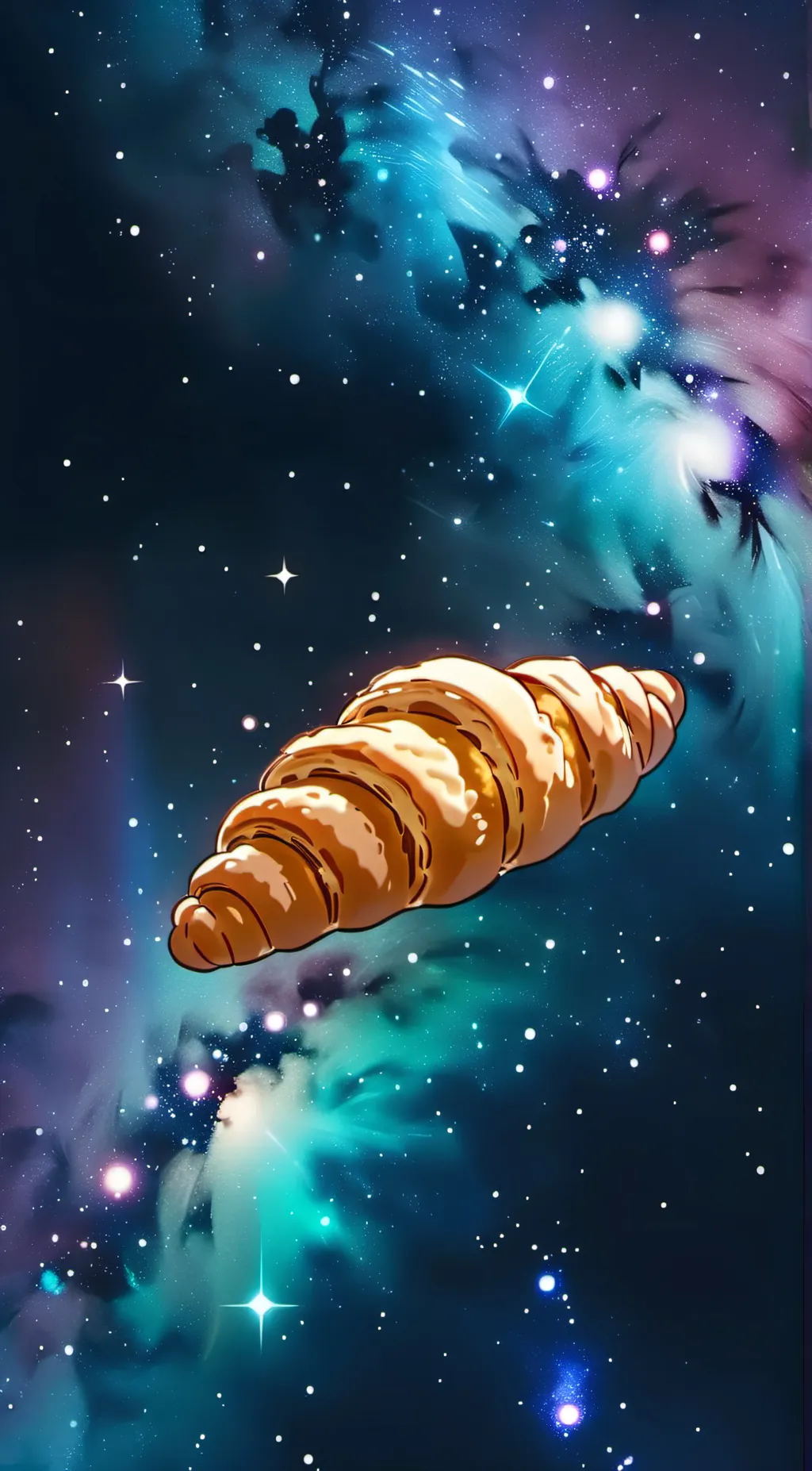 ai character: Croissant background