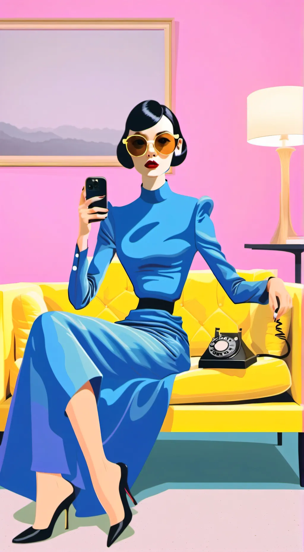 ai character: The New Yorker background