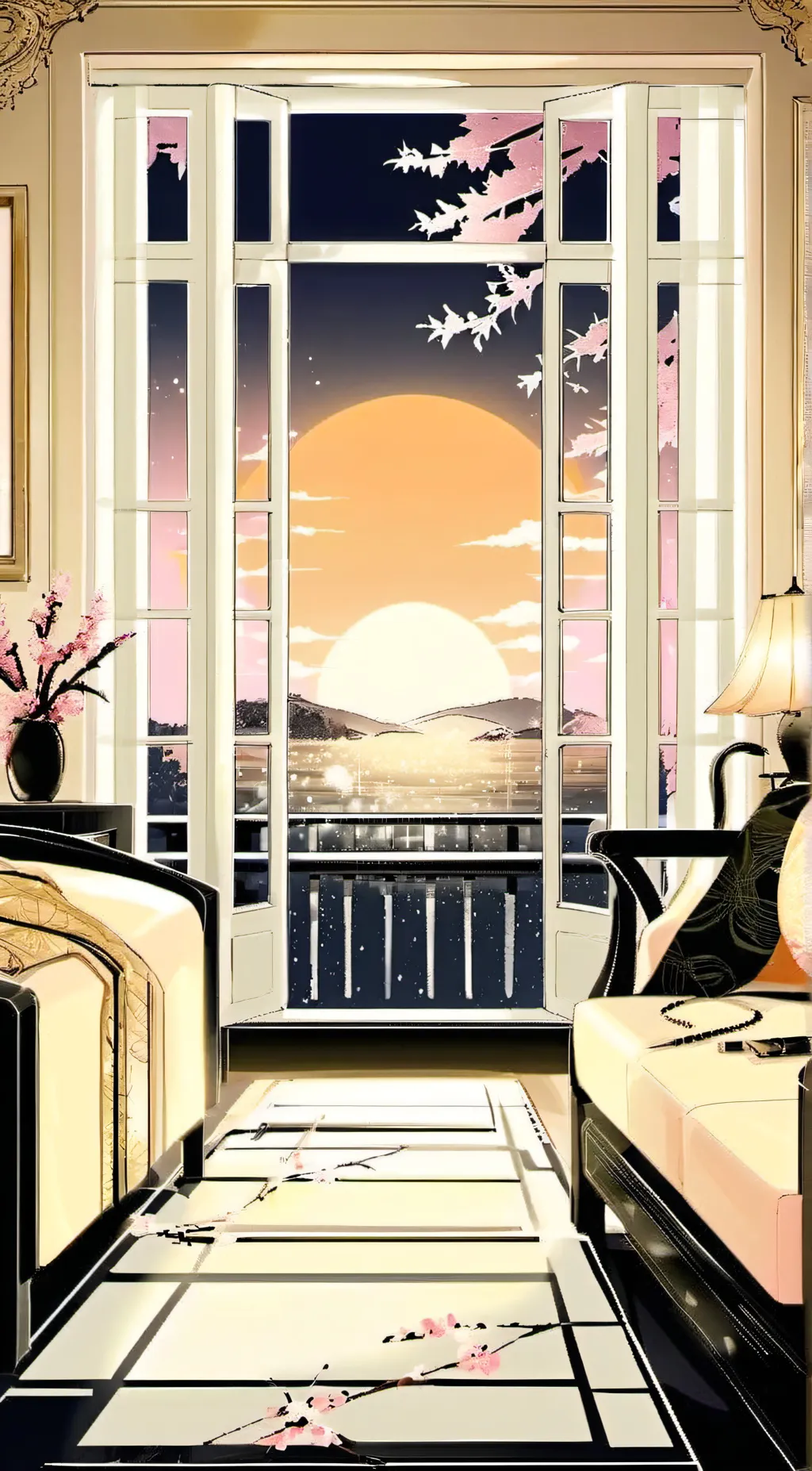 ai character: Lit C background