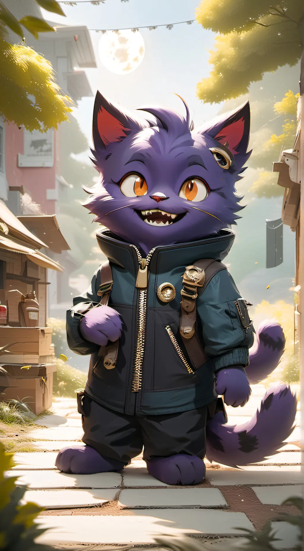 ai character: Smiling Critters  background