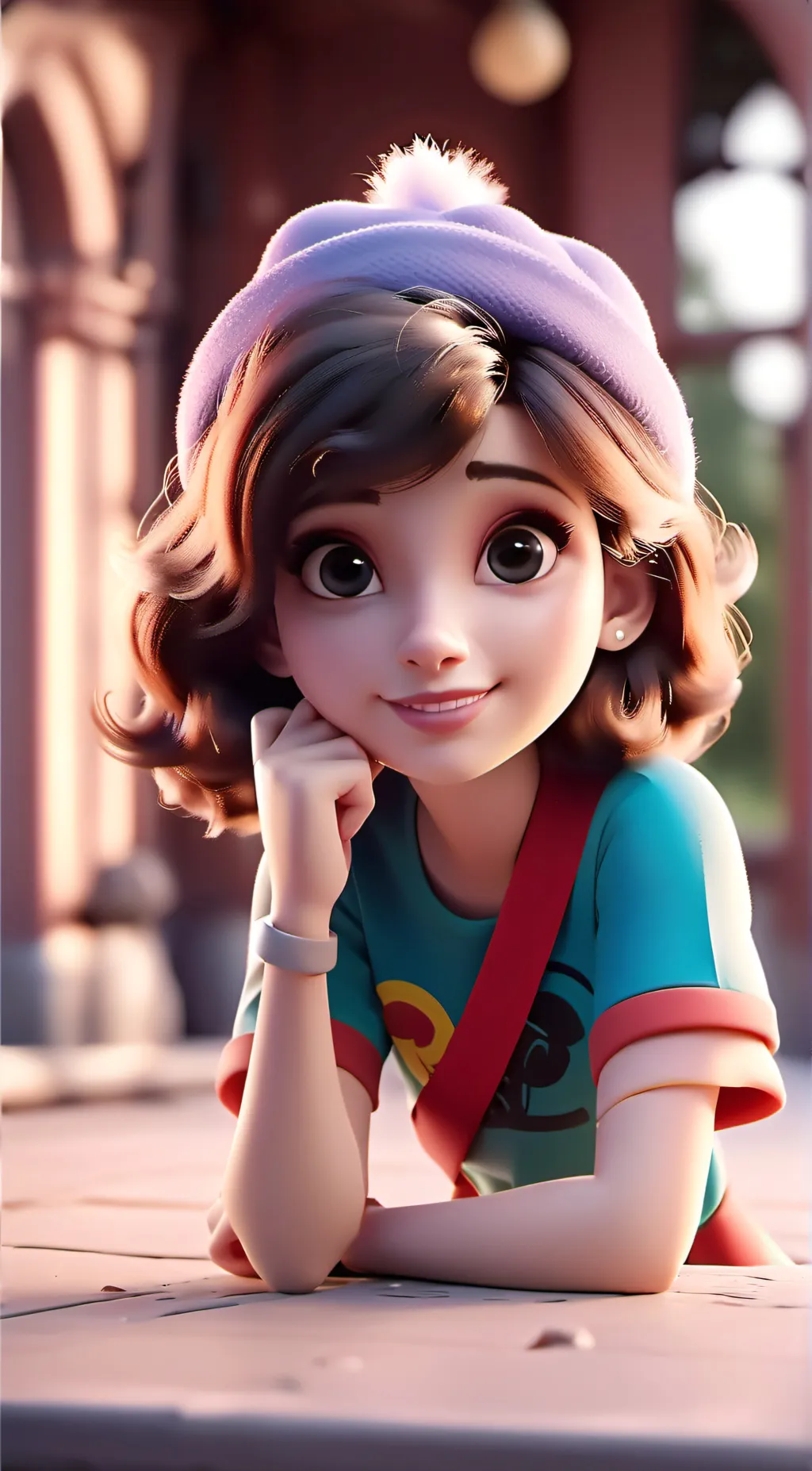 ai character: UwU girl background