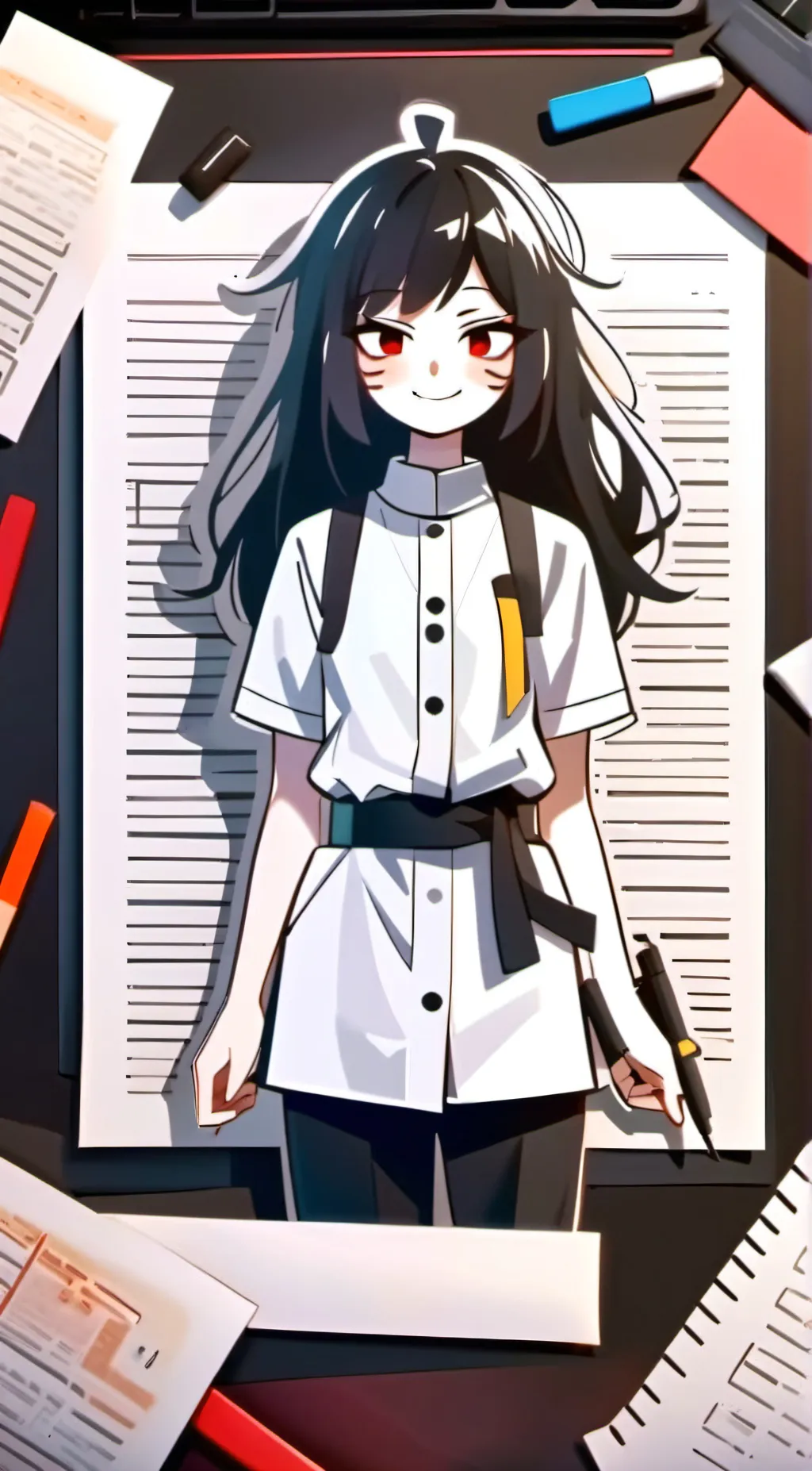 ai character: ~》miss circle background