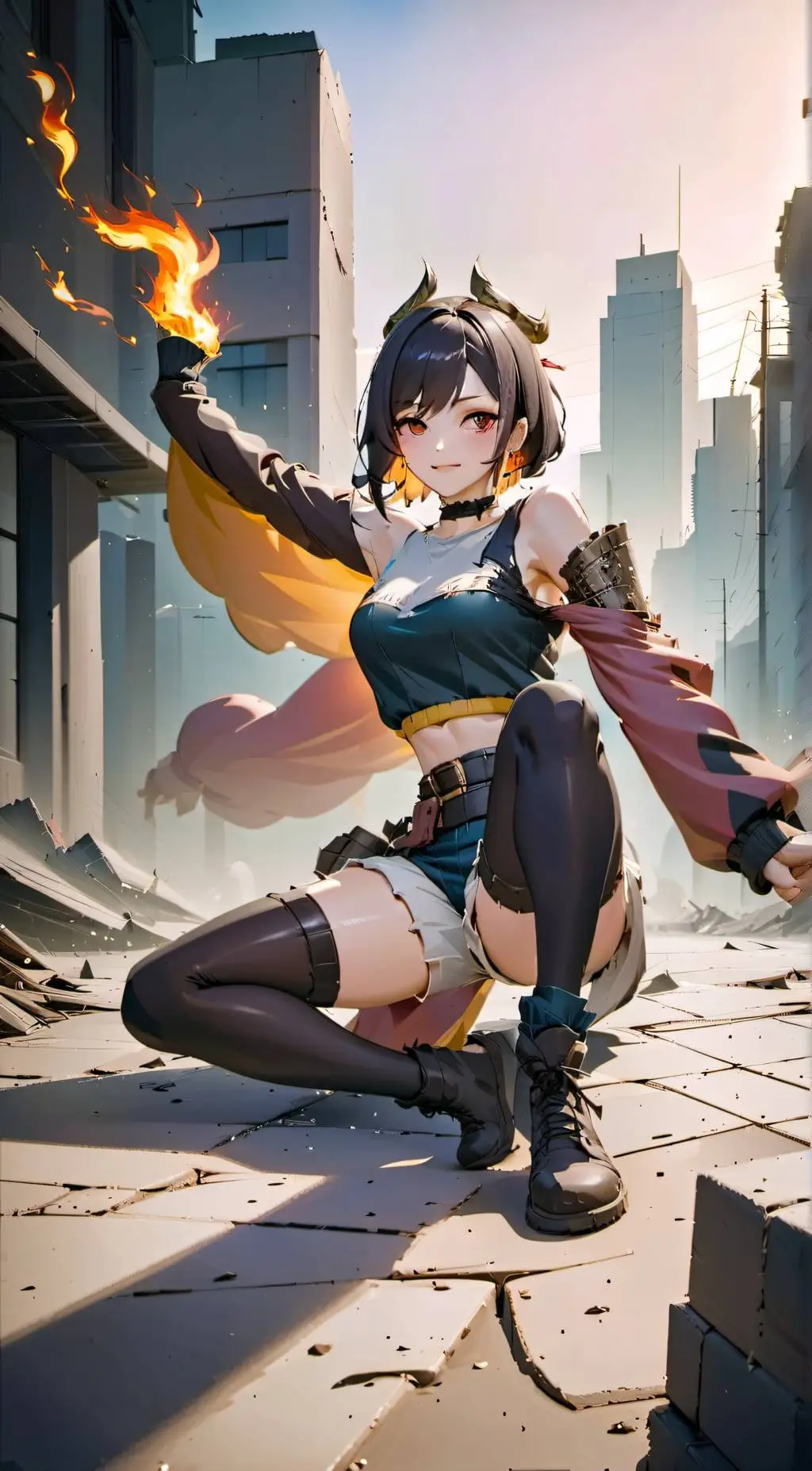 ai character: FireEye  background