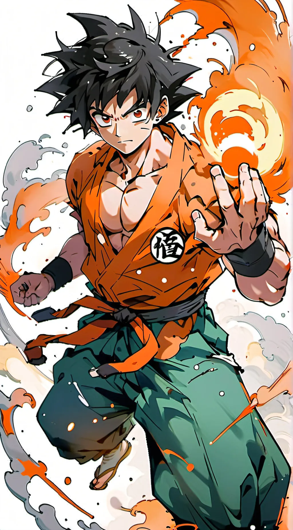 ai character: Goku  background