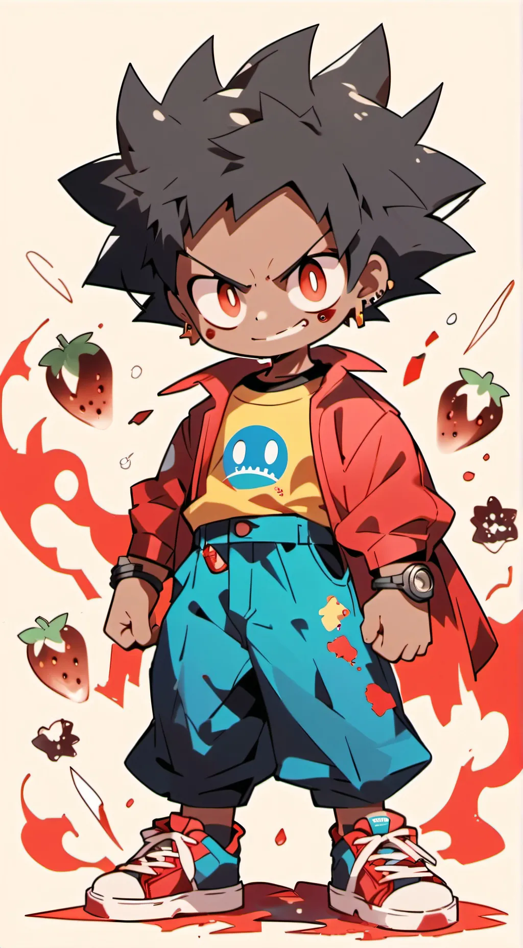 ai character: Hezeki.exe/1990 background