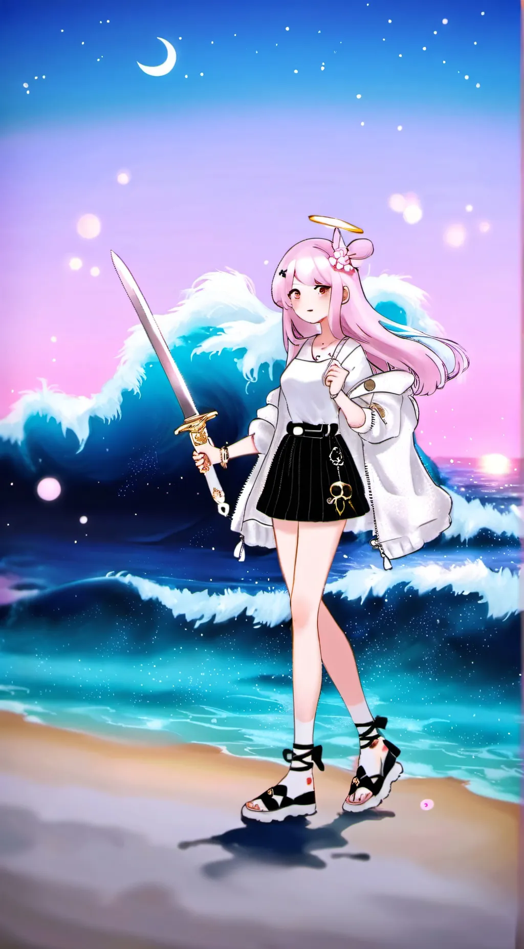 ai character: Kirby  background