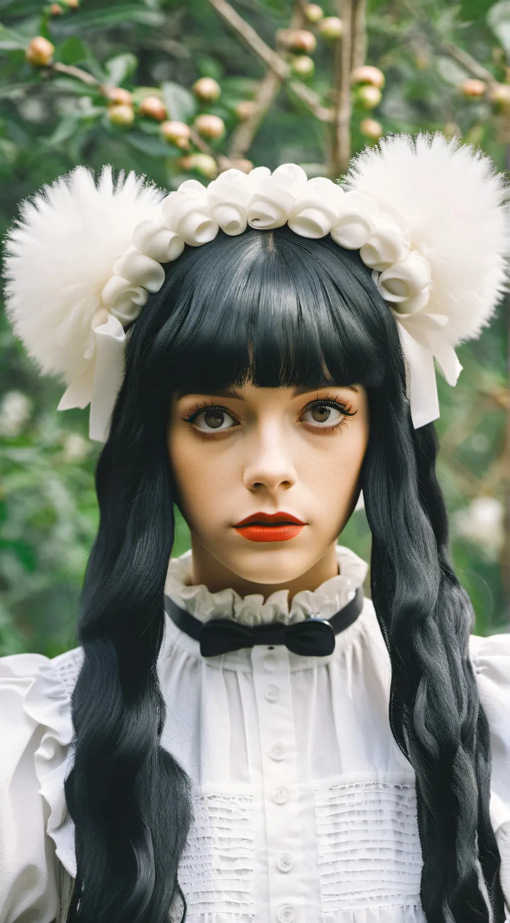 ai character: Melanie Martinez  background