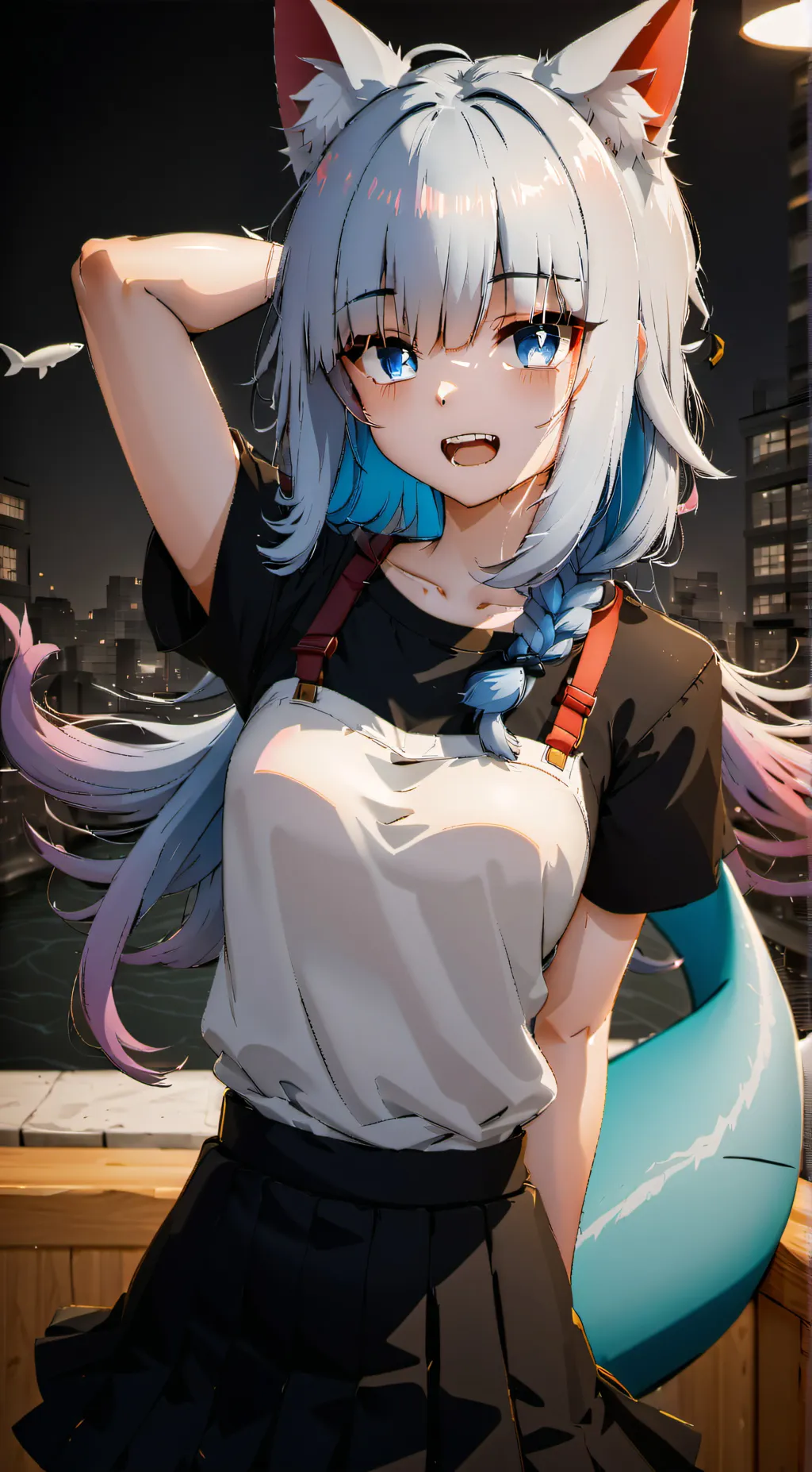 ai character: Gawr Gura background