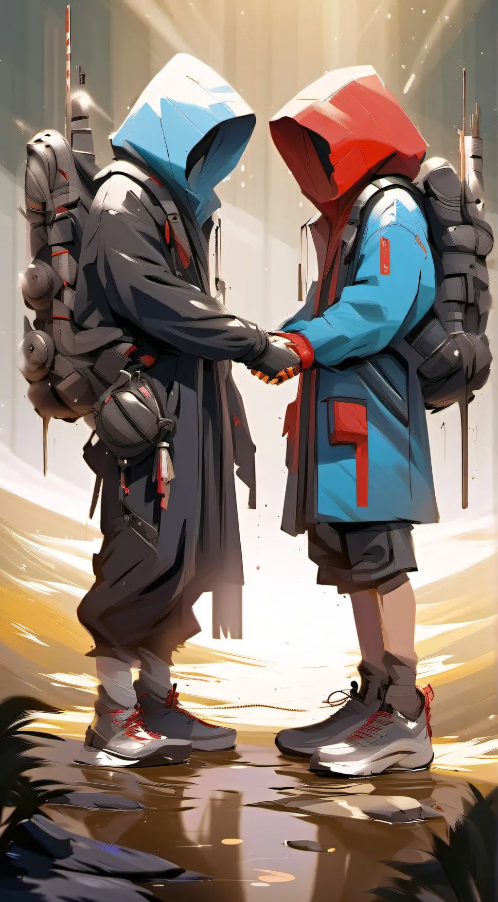 ai character: Descendants X MHA  background