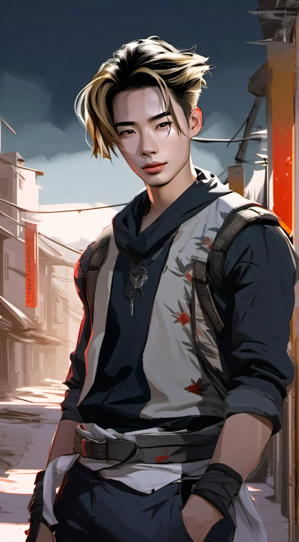 ai character: Ni-ki  background