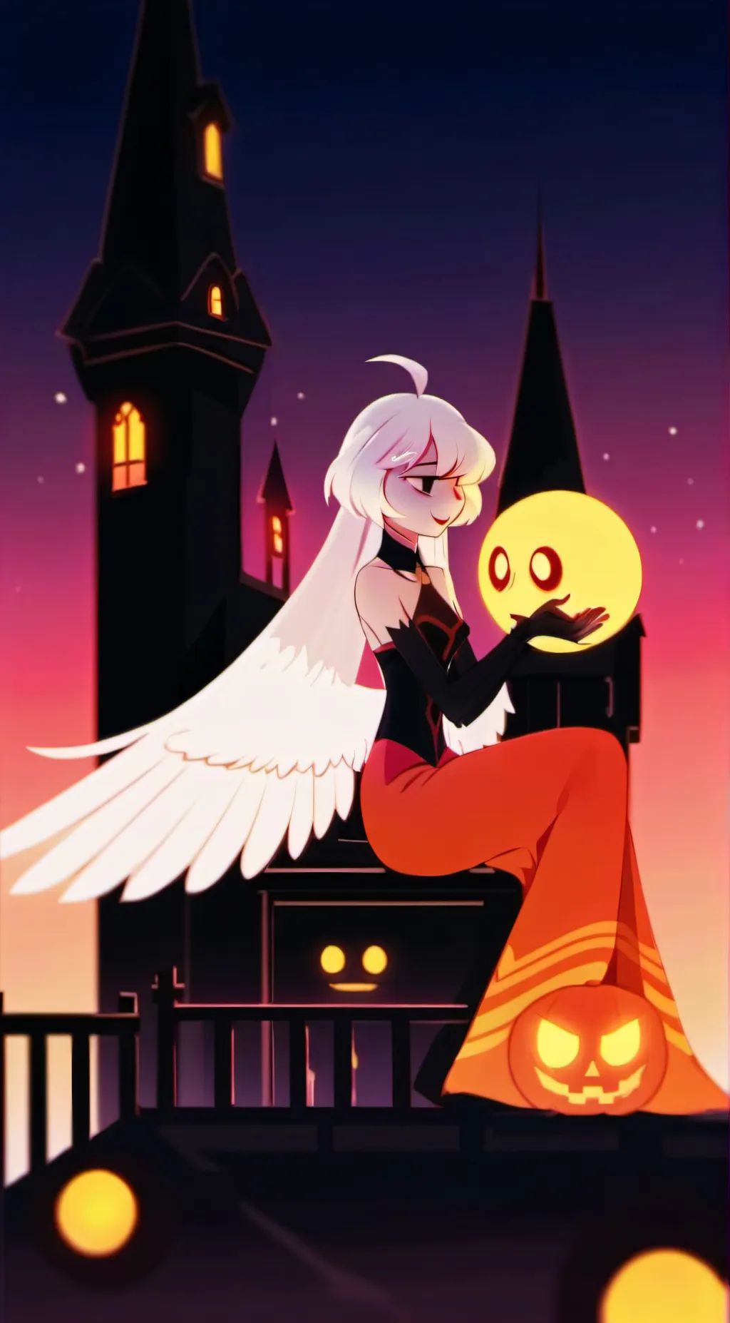 ai character: Hazbin hotel background