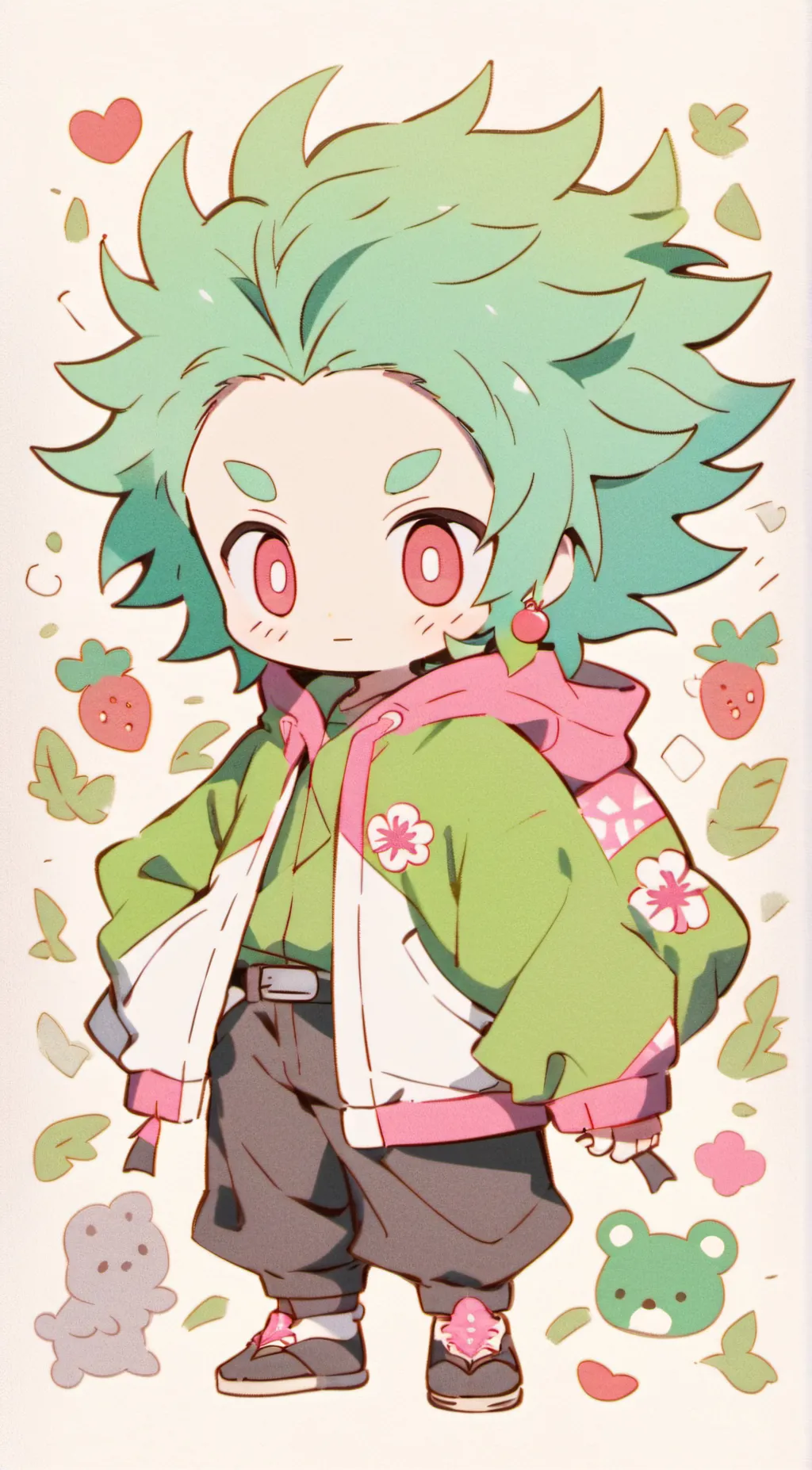 ai character: Mha student teach background