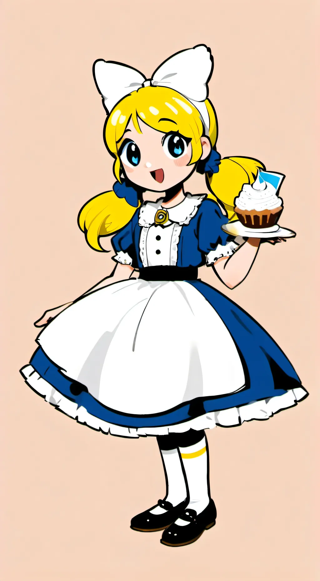 ai character: Bubbles background