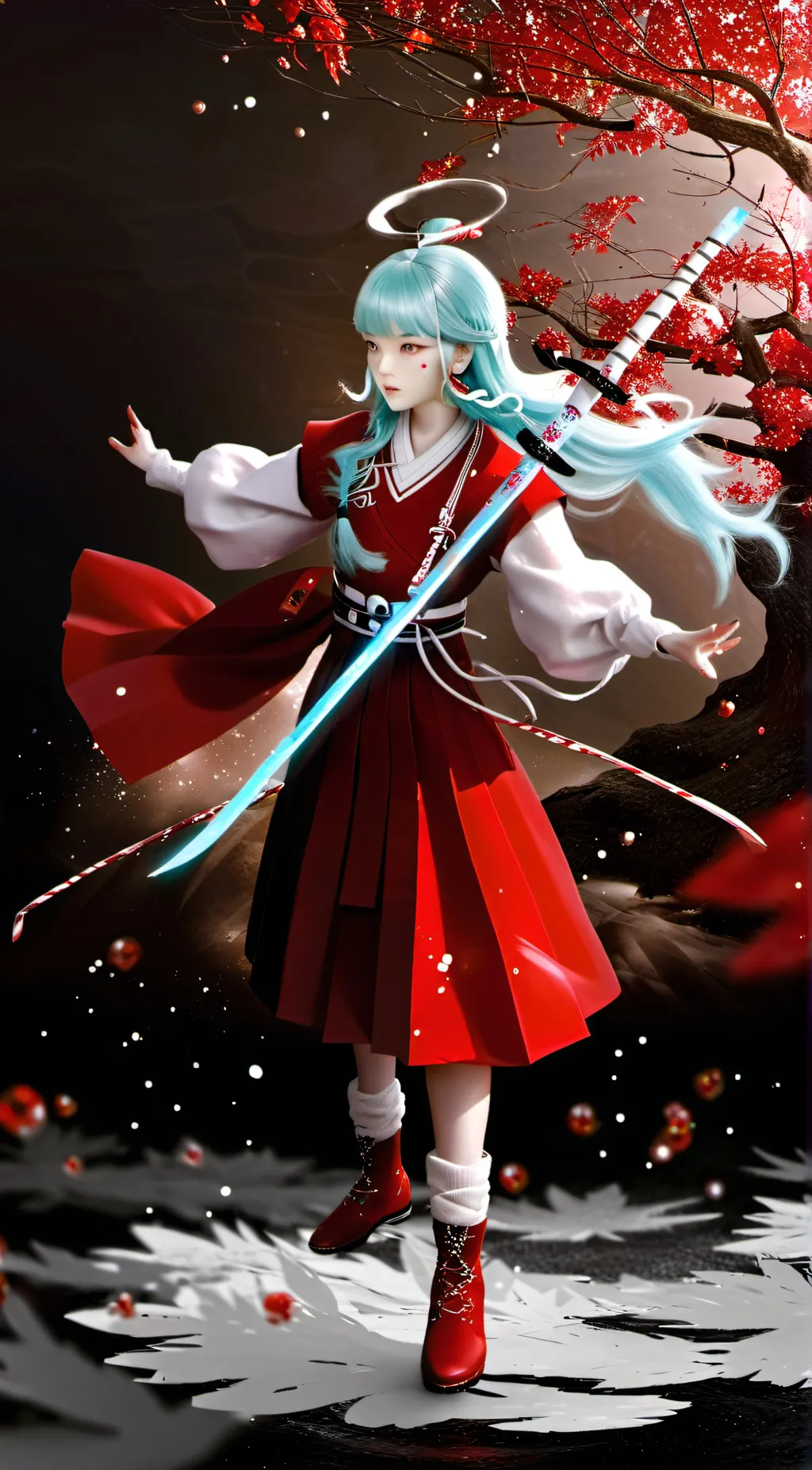 ai character: Cherry background