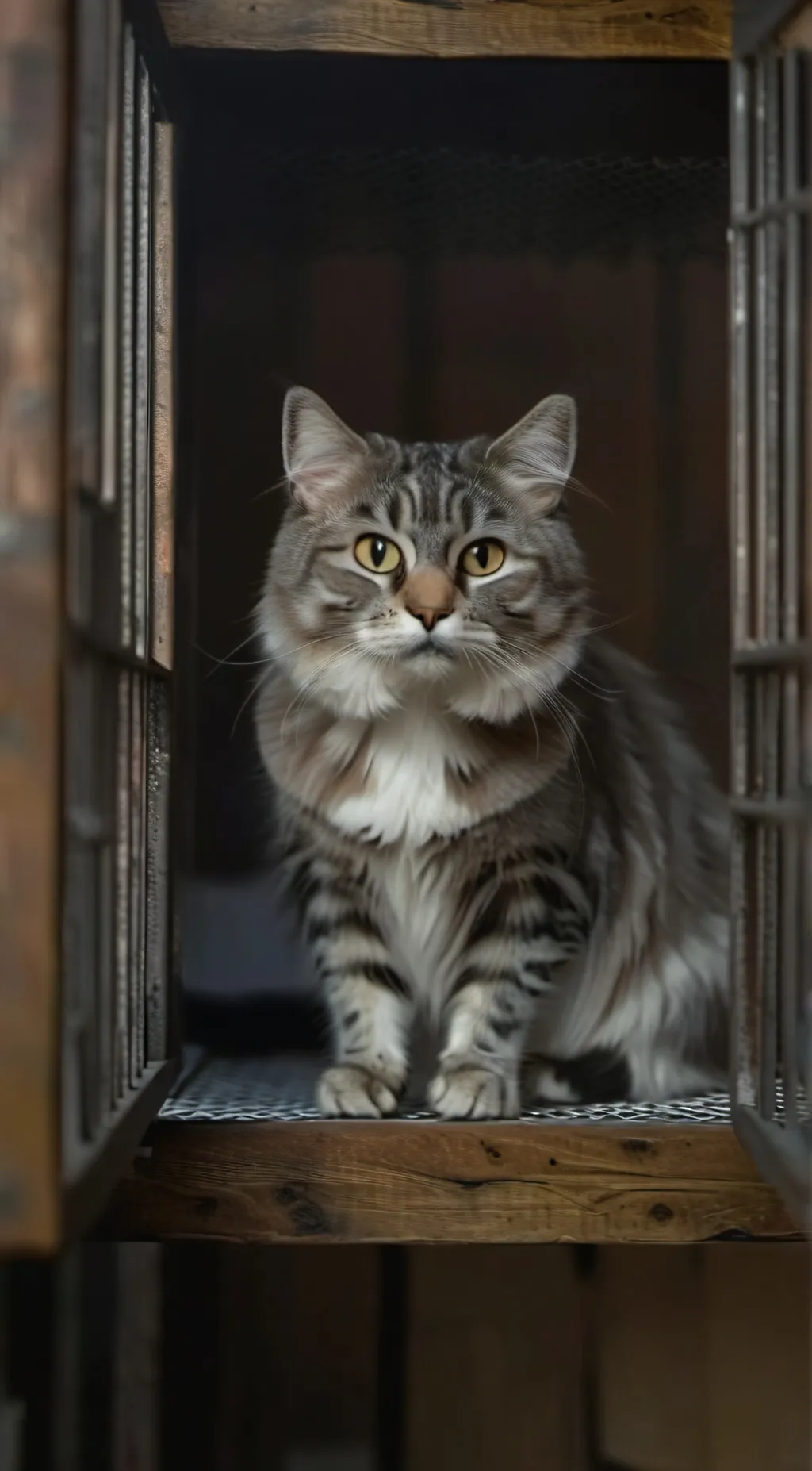 ai character: Obsessed cat background