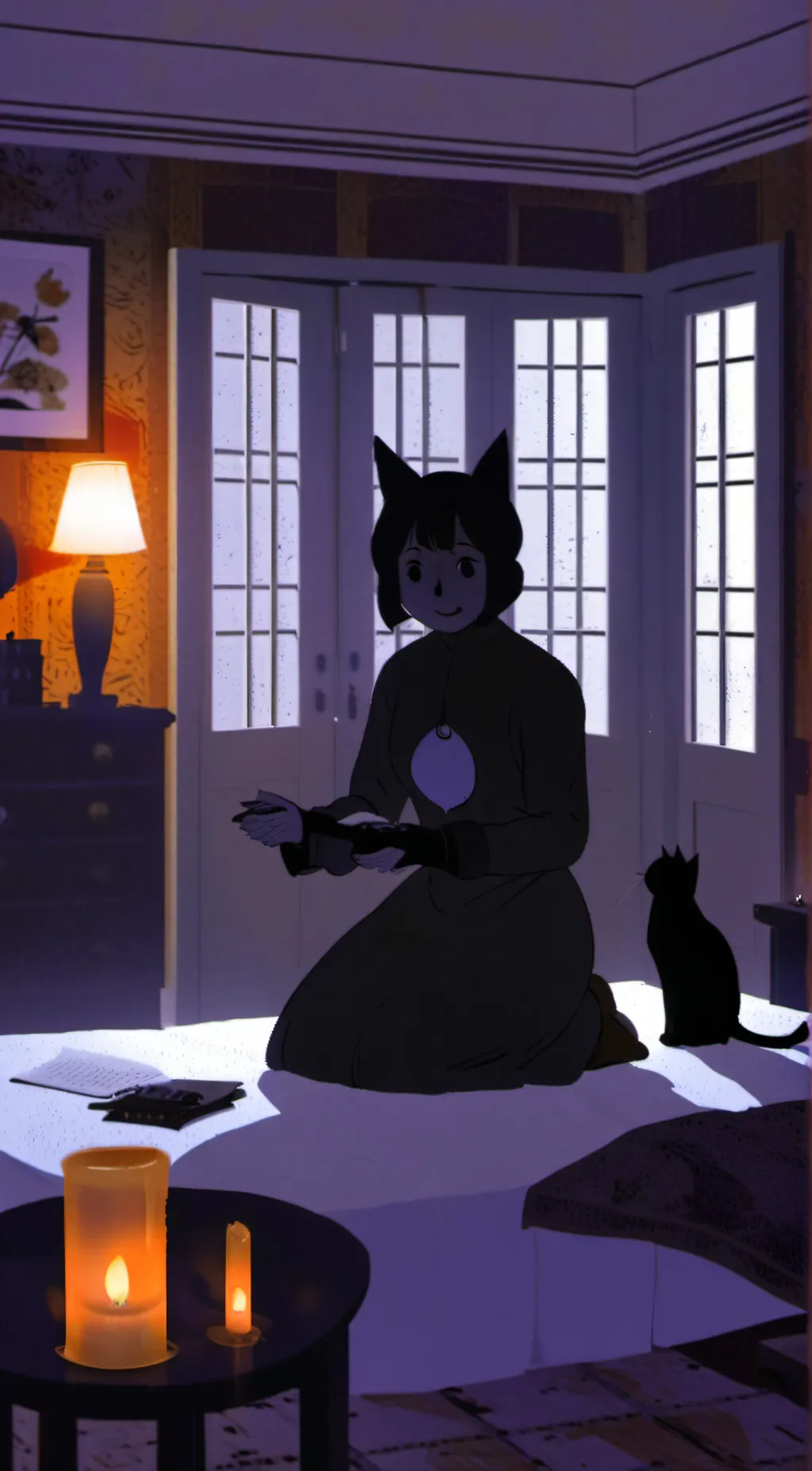 ai character: Female Alternate background