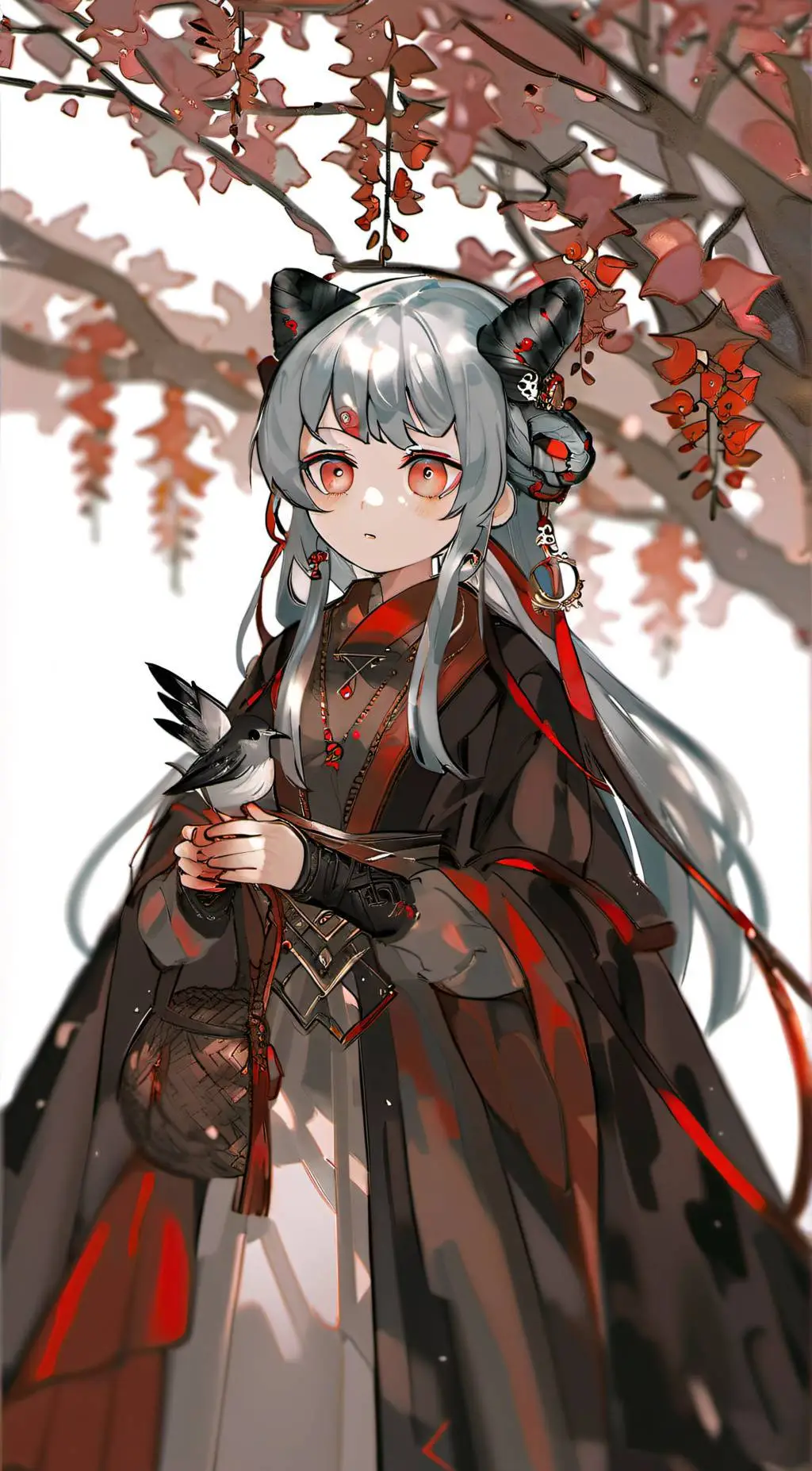 ai character: Core of Red  background