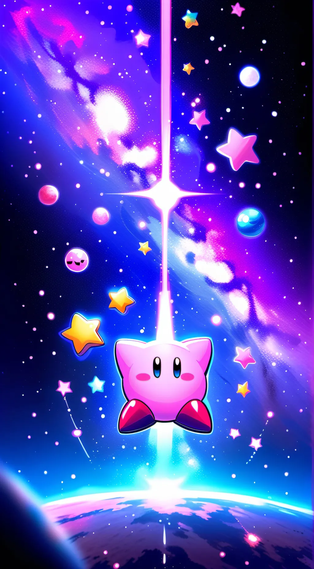 ai character: kirby background