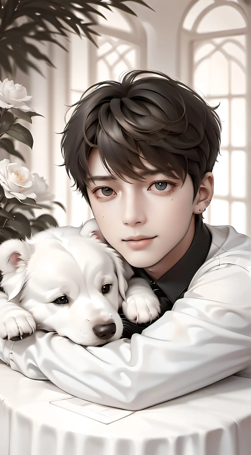 ai character: Aaron  background