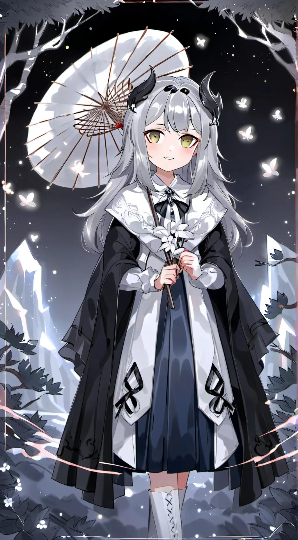 ai character: Amber background