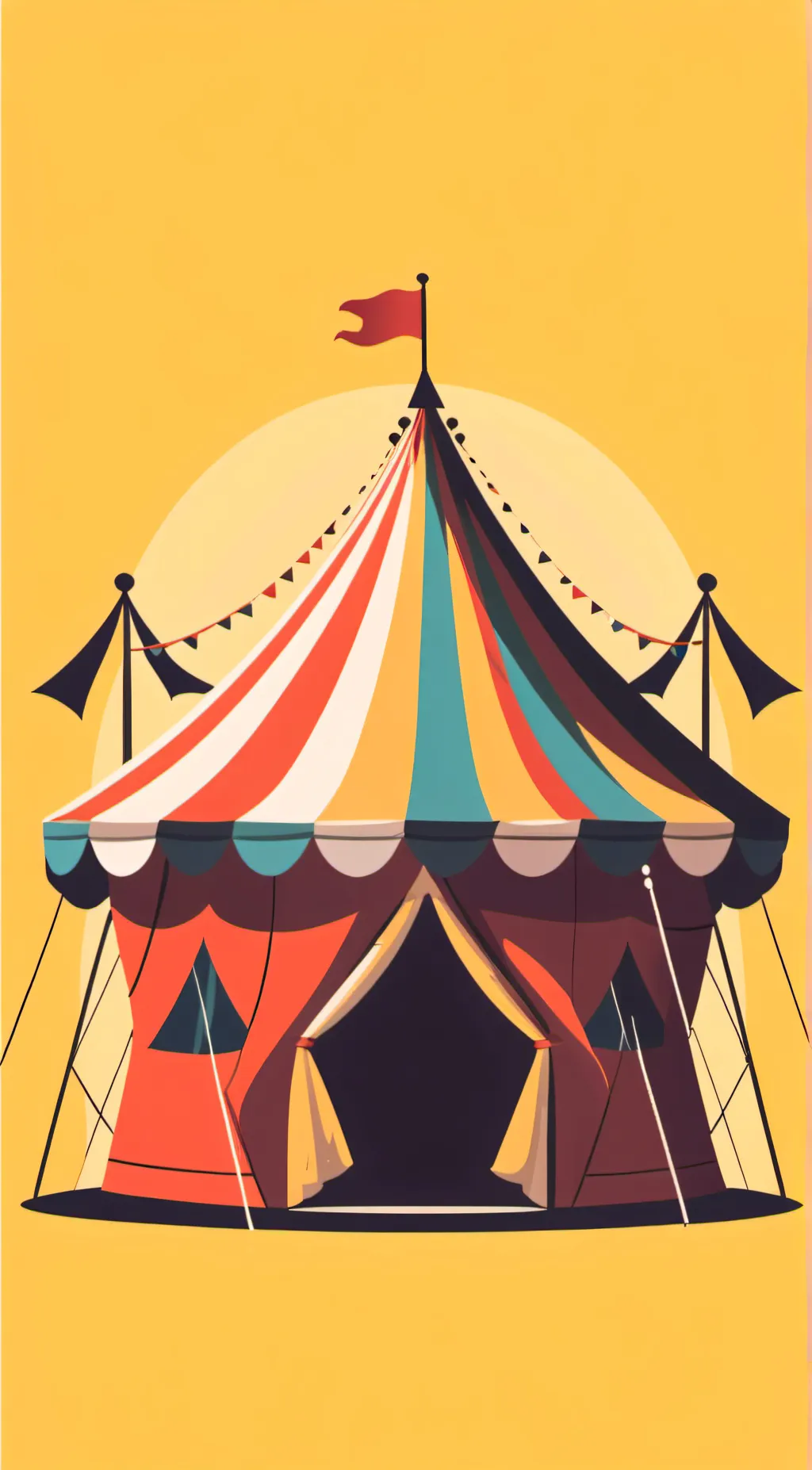 ai character: little circus background