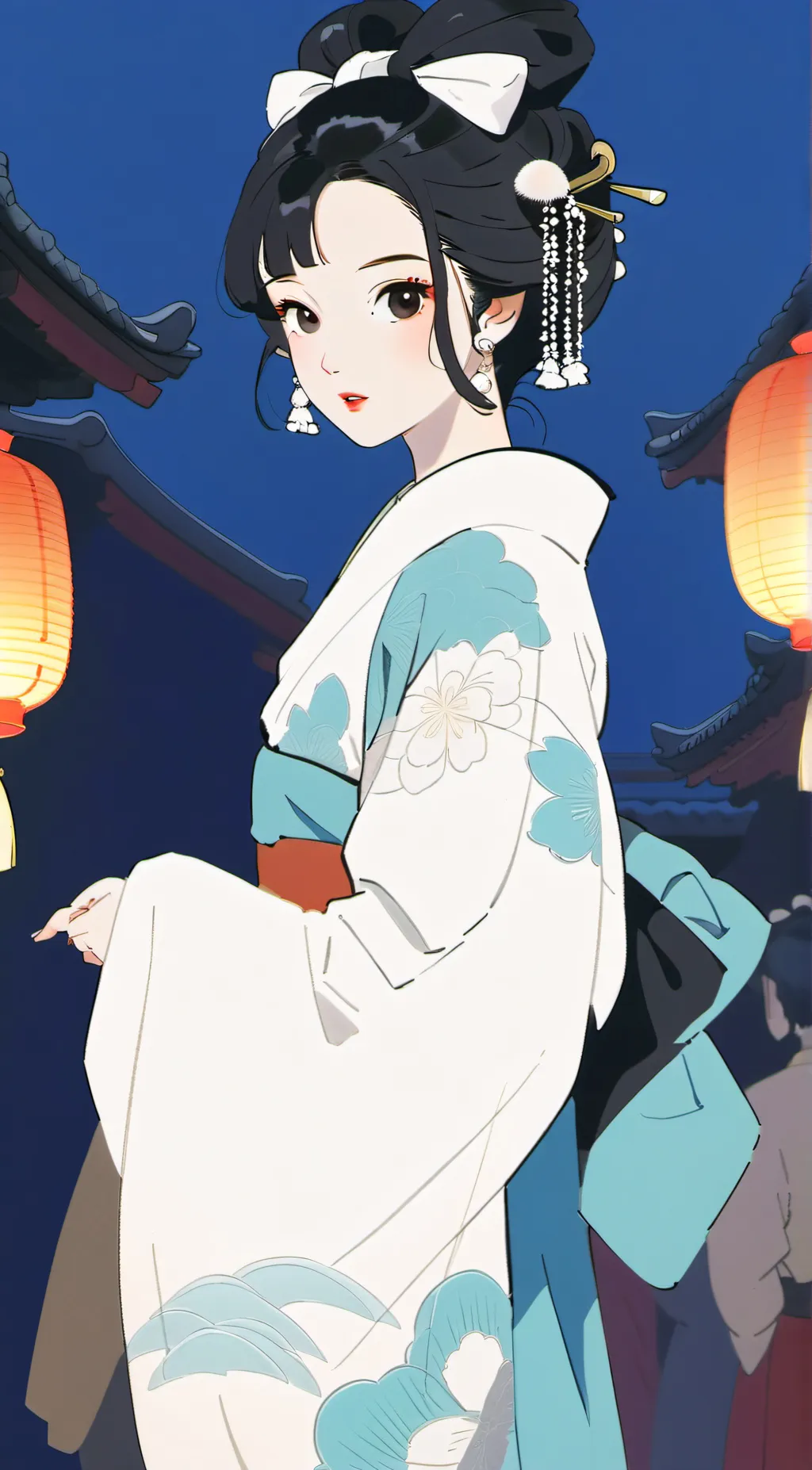 ai character: Geisha  background