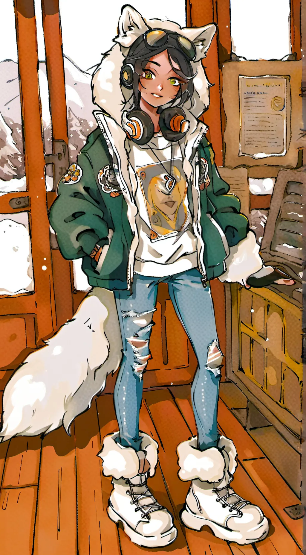 ai character: All Might's Child! background