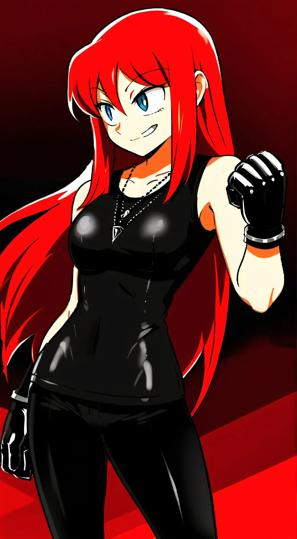 ai character: Trans female Knuc background