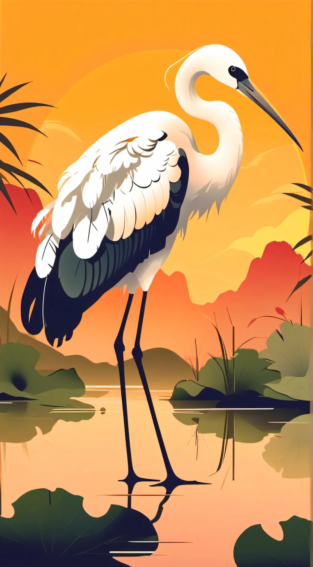 ai character: undertaker crane background