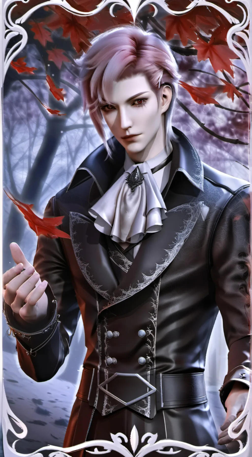 ai character: Autumn background