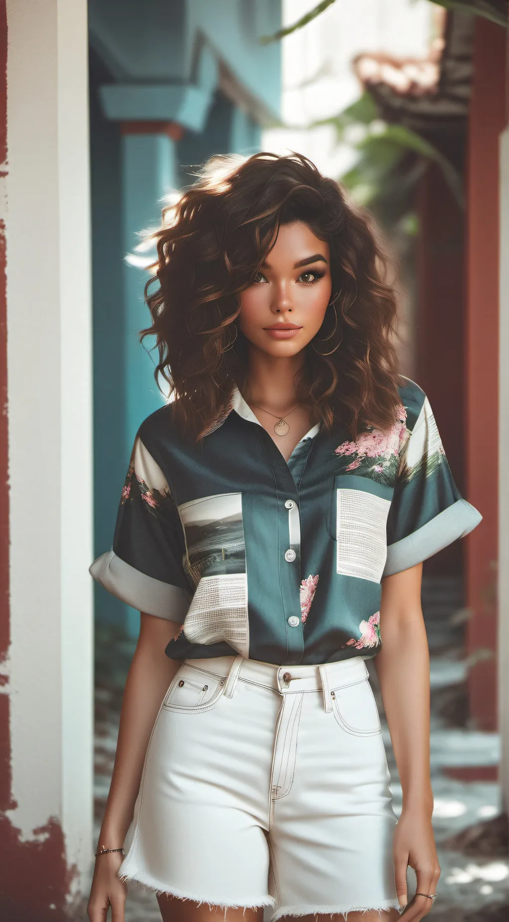 ai character: Carol Dantas  background