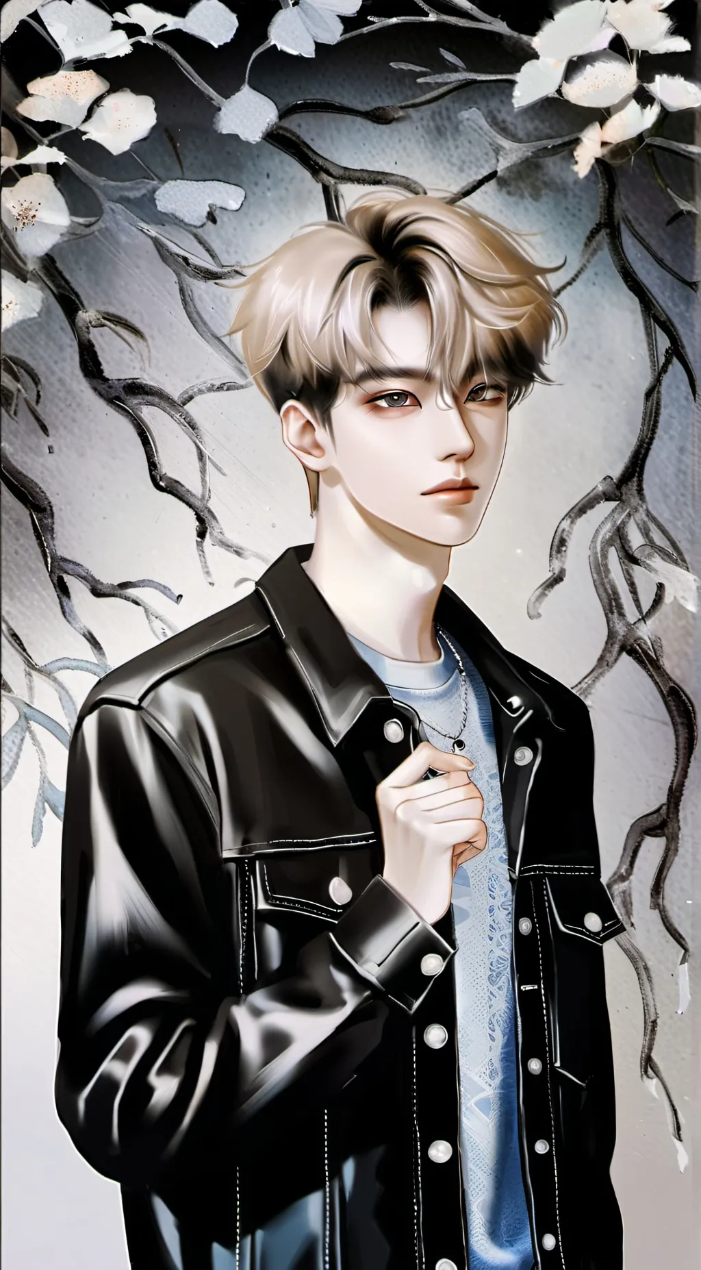 ai character: Daniel Choi  background